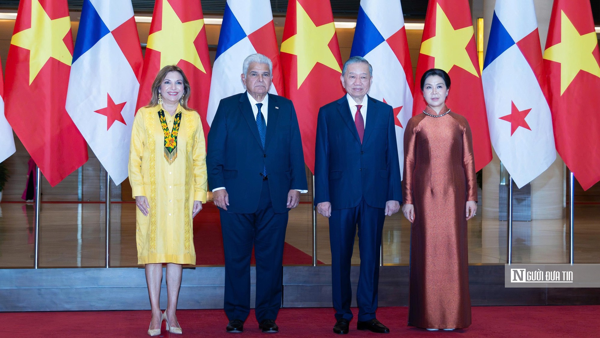 Tổng Bí thư, Chủ tịch nước Tô Lâm chủ trì Lễ đón Tổng thống Panama thăm chính thức Việt Nam - Ảnh 3.