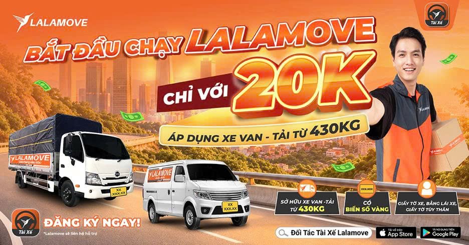 Lalamove giảm 80% phí ký quỹ cho đối tác tài xế mới, đồng hành cùng tài xế nâng cao thu nhập mùa cao điểm cuối năm - Ảnh 1.