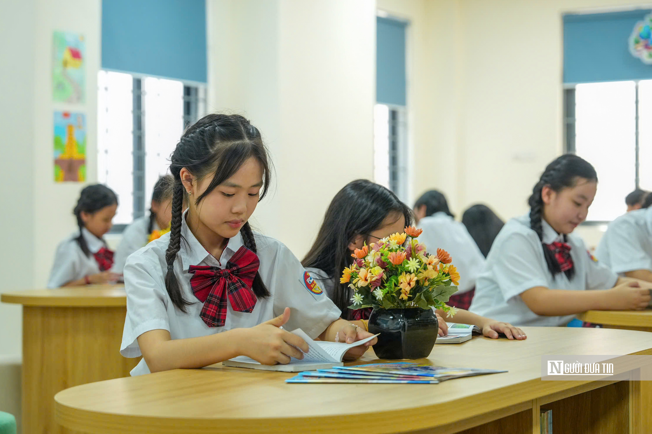 Hà Nội: Gắn biển công trình trường học chào mừng Ngày Giải phóng Thủ đô- Ảnh 7.