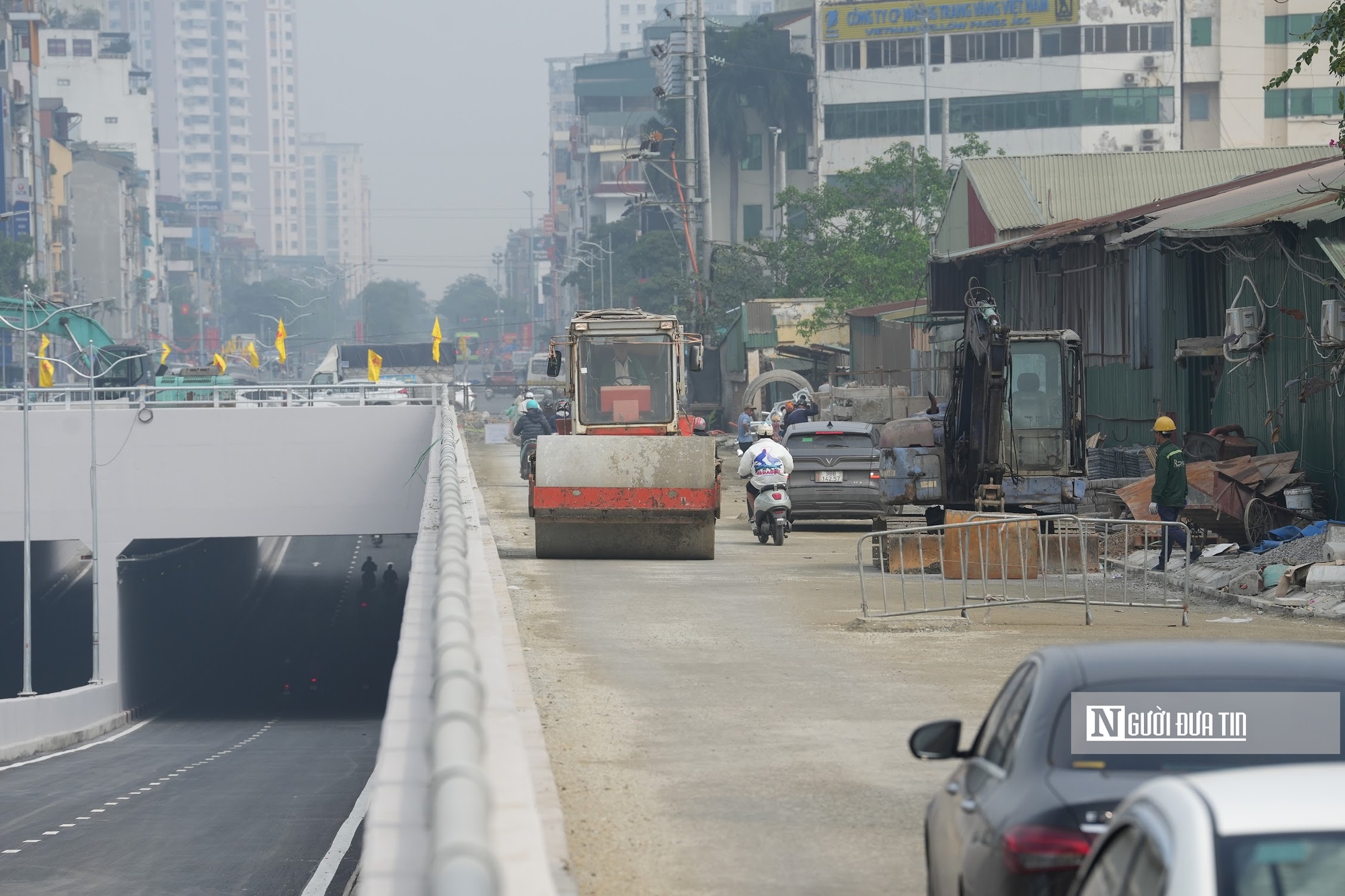 H&agrave; Nội: Ph&acirc;n luồng tạm thời qua hầm chui Kim Đồng &ndash; Giải Ph&oacute;ng- Ảnh 8.