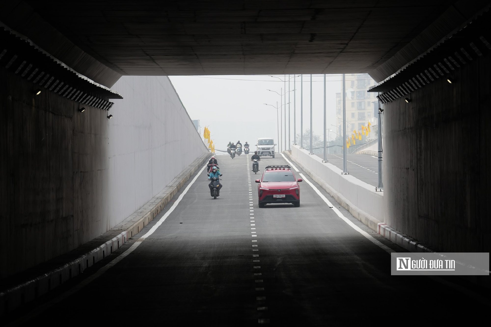 H&agrave; Nội: Ph&acirc;n luồng tạm thời qua hầm chui Kim Đồng &ndash; Giải Ph&oacute;ng- Ảnh 9.