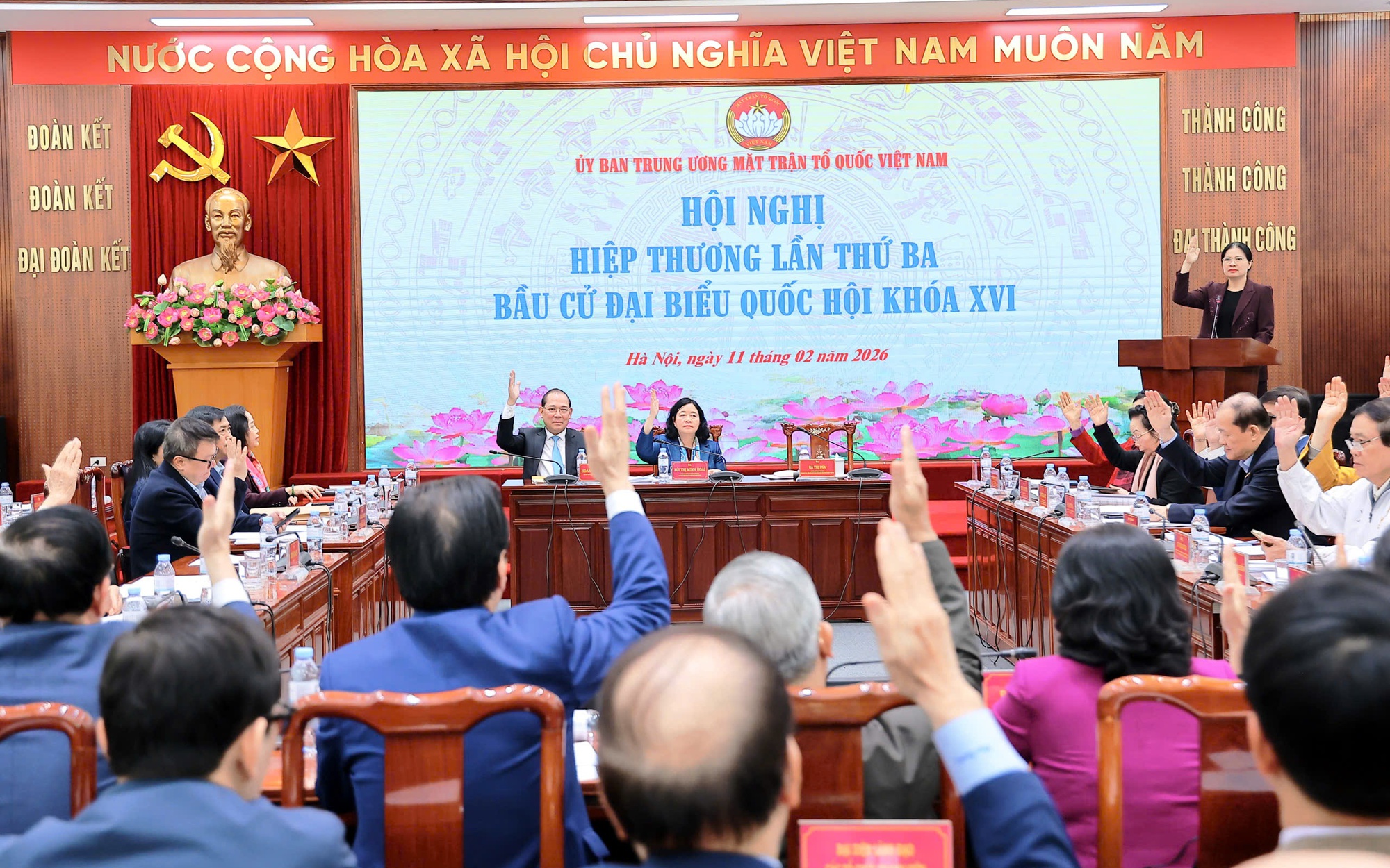 MTTQ Việt Nam tổ chức Hội nghị hiệp thương lần ba lập danh sách ứng cử Quốc hội khóa XVI