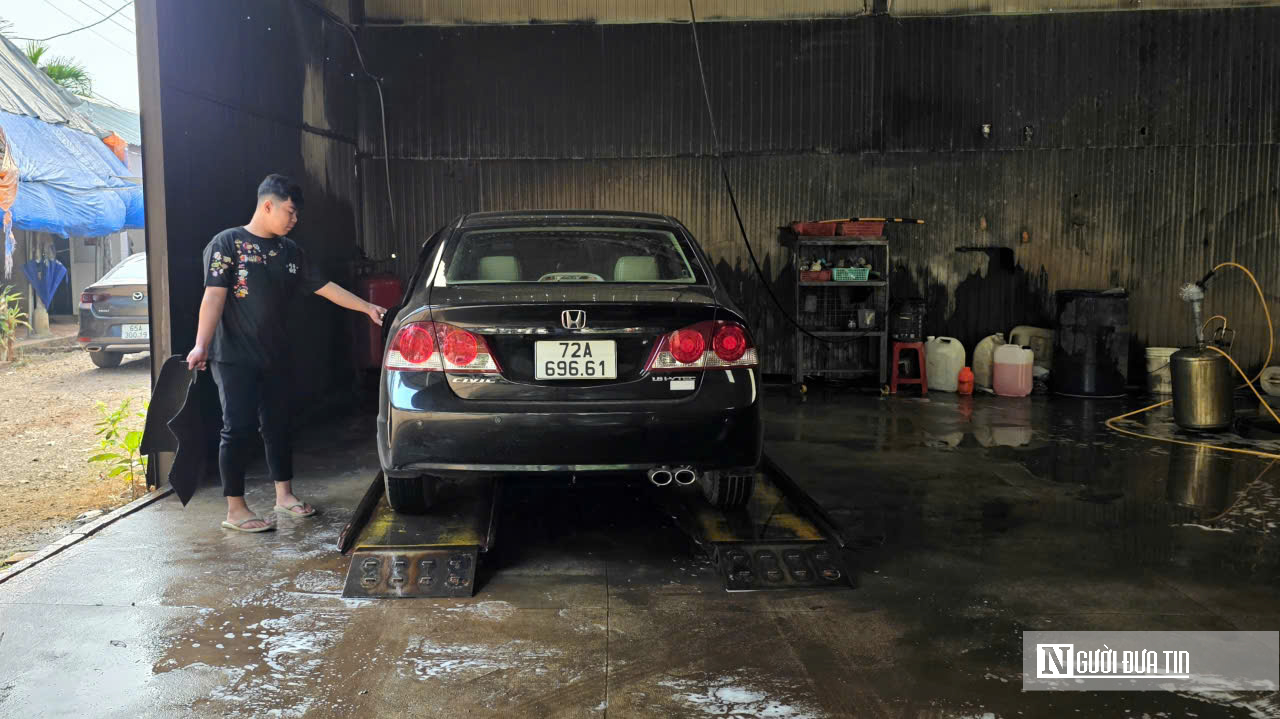 Dịch vụ rửa xe cận Tết tại Đồng Nai: Nhộn nhịp ngay từ sáng sớm- Ảnh 2.