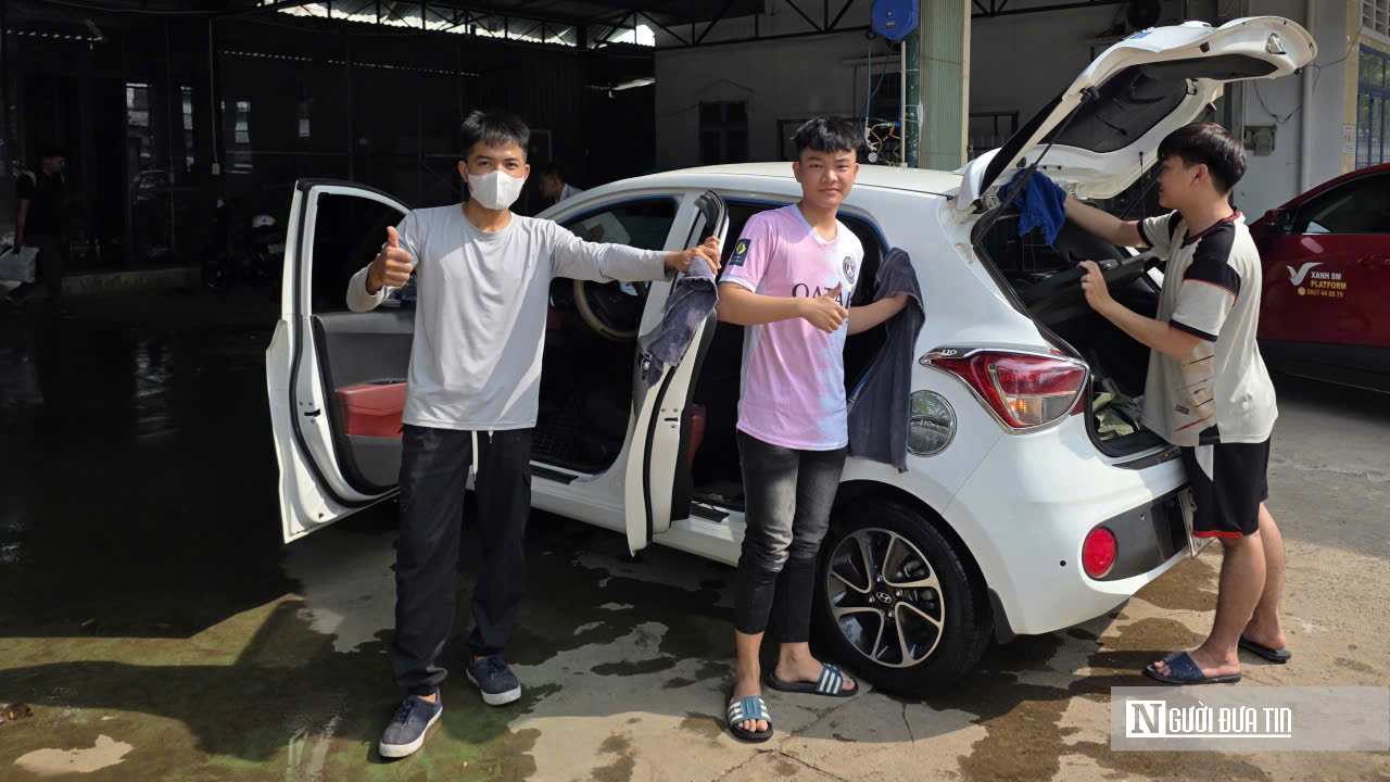Dịch vụ rửa xe cận Tết tại Đồng Nai: Nhộn nhịp ngay từ sáng sớm- Ảnh 5.