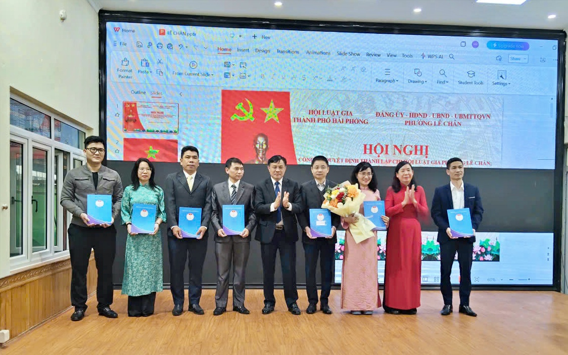 Phường Lê Chân Thành Lập Chi Hội Luật Gia Đáp Ứng Nhu Cầu Pháp Lý Cấp Bách