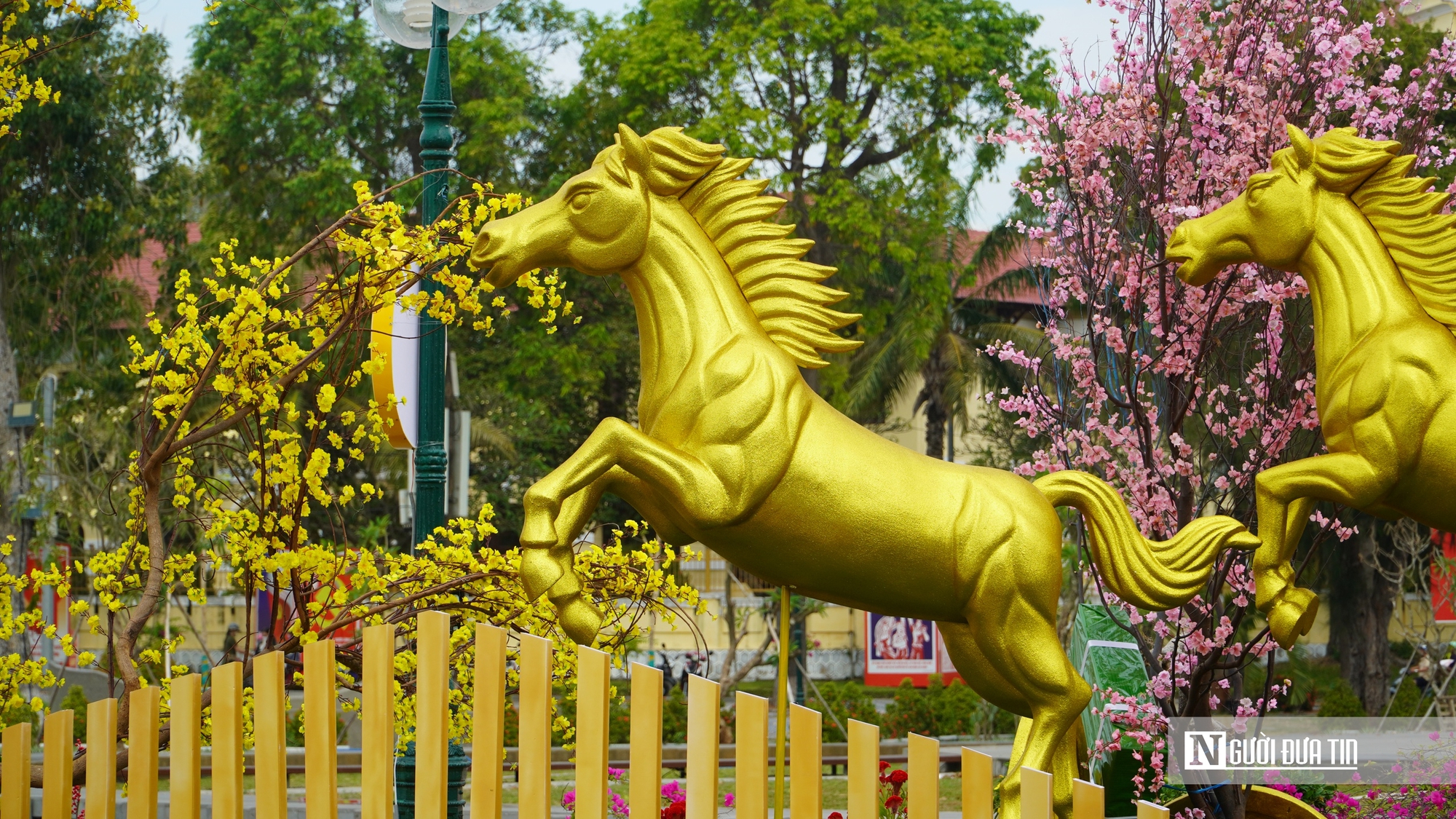 Đại cảnh hoa, linh vật ngựa và Hội hoa Xuân thu hút dòng người du xuân- Ảnh 6.