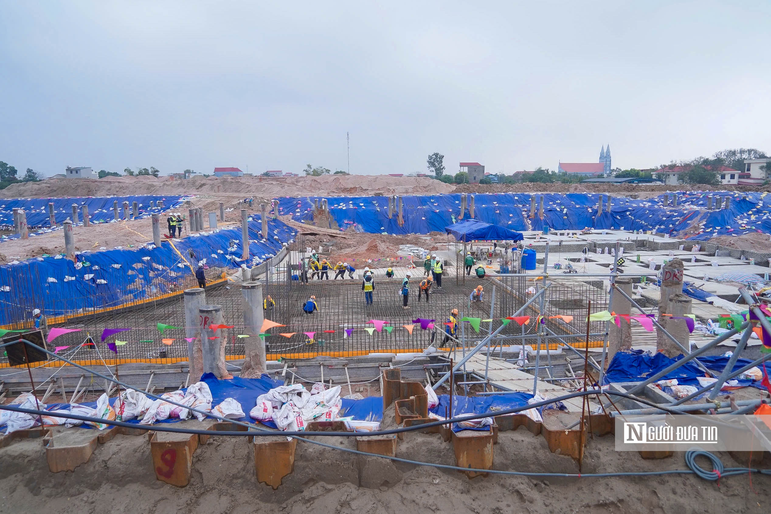 Cận cảnh đại công trường dự án sân bay Gia Bình ngày cận Tết- Ảnh 1. Cận cảnh đại công trường dự án sân bay Gia Bình ngày cận Tết- Ảnh 1.