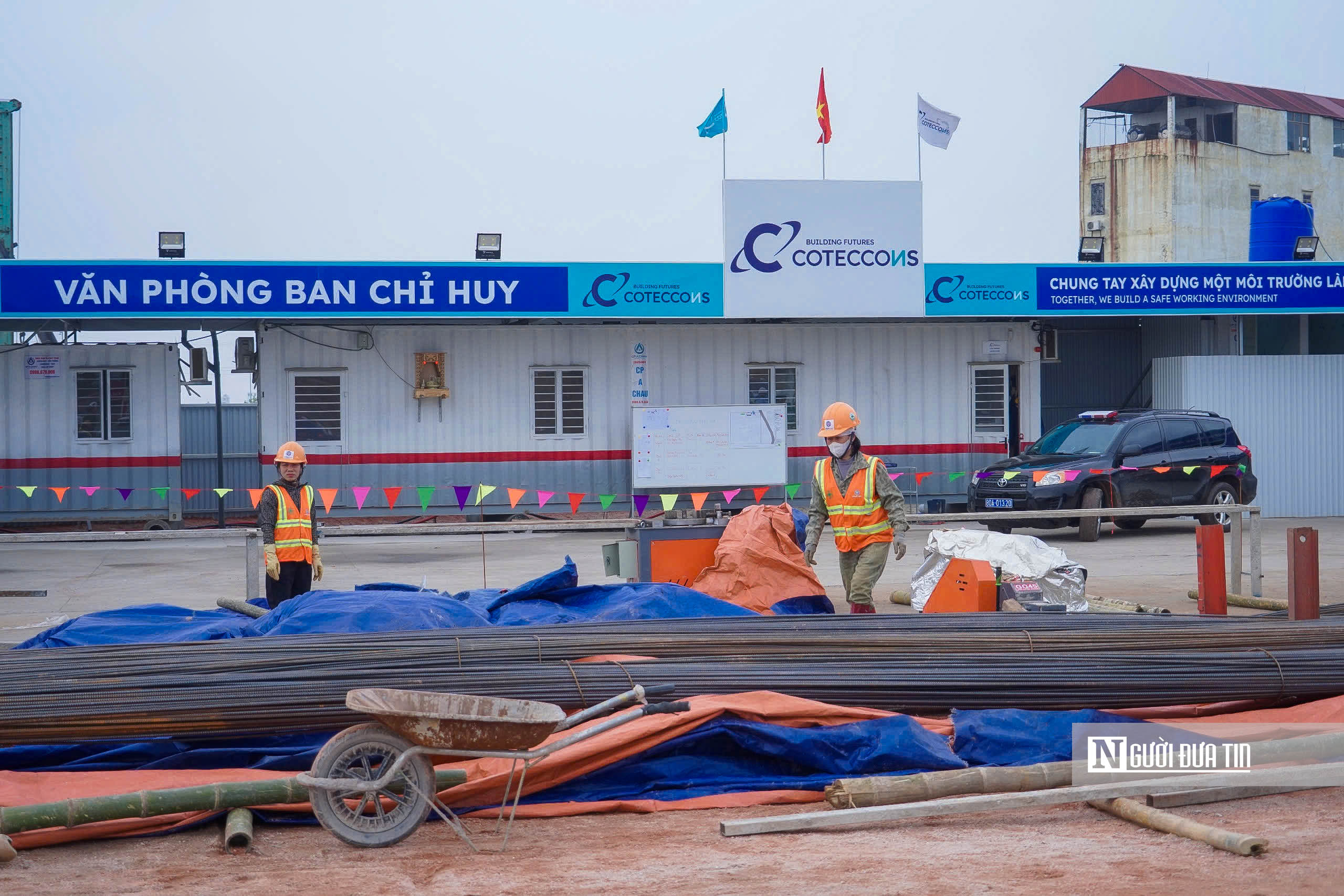 Cận cảnh đại công trường dự án sân bay Gia Bình ngày cận Tết- Ảnh 7. Cận cảnh đại công trường dự án sân bay Gia Bình ngày cận Tết- Ảnh 7.