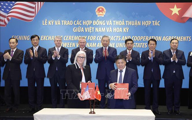 Tổng Bí thư Tô Lâm chứng kiến ký kết hợp đồng tỷ đô giữa Việt Nam và Hoa Kỳ
