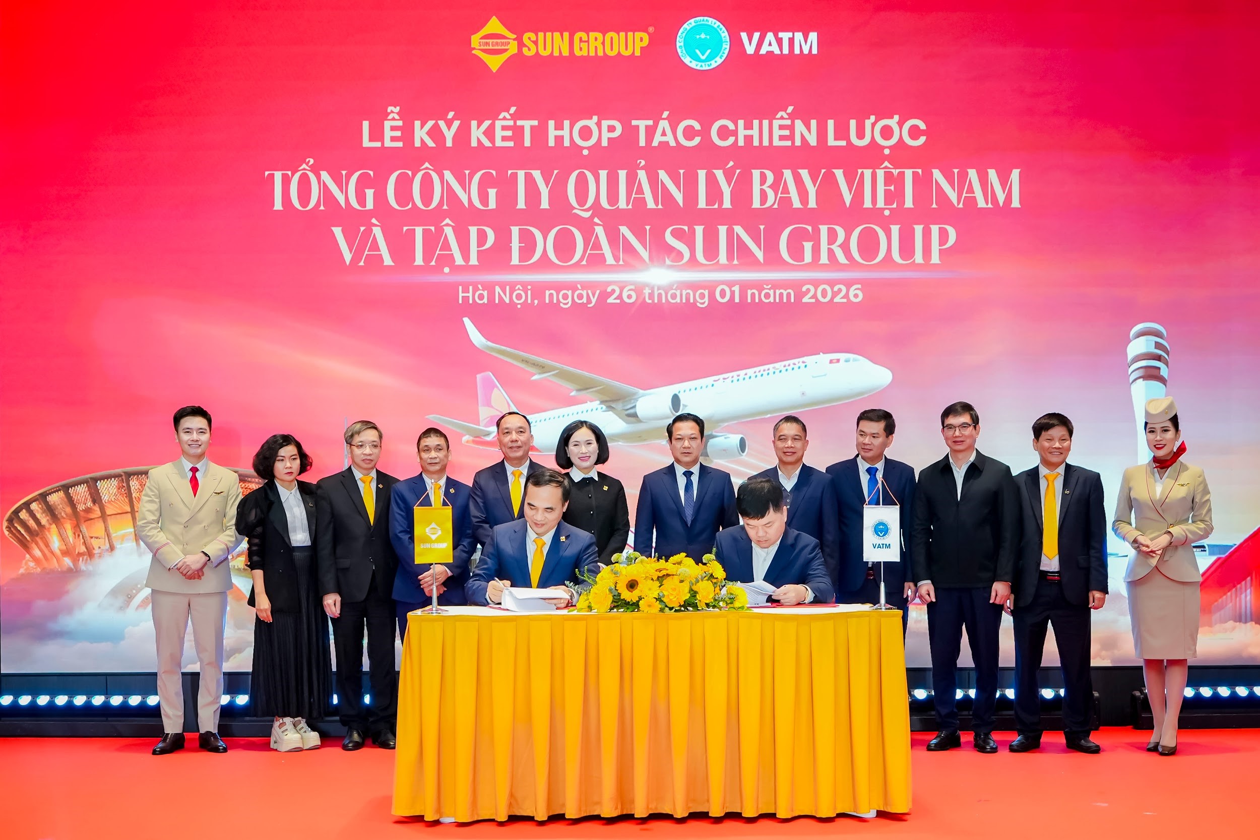 Sun Group hợp tác Tổng công ty Quản lý bay Việt Nam: Hướng tới chuẩn mực khai thác xanh và bền vững - Ảnh 1.