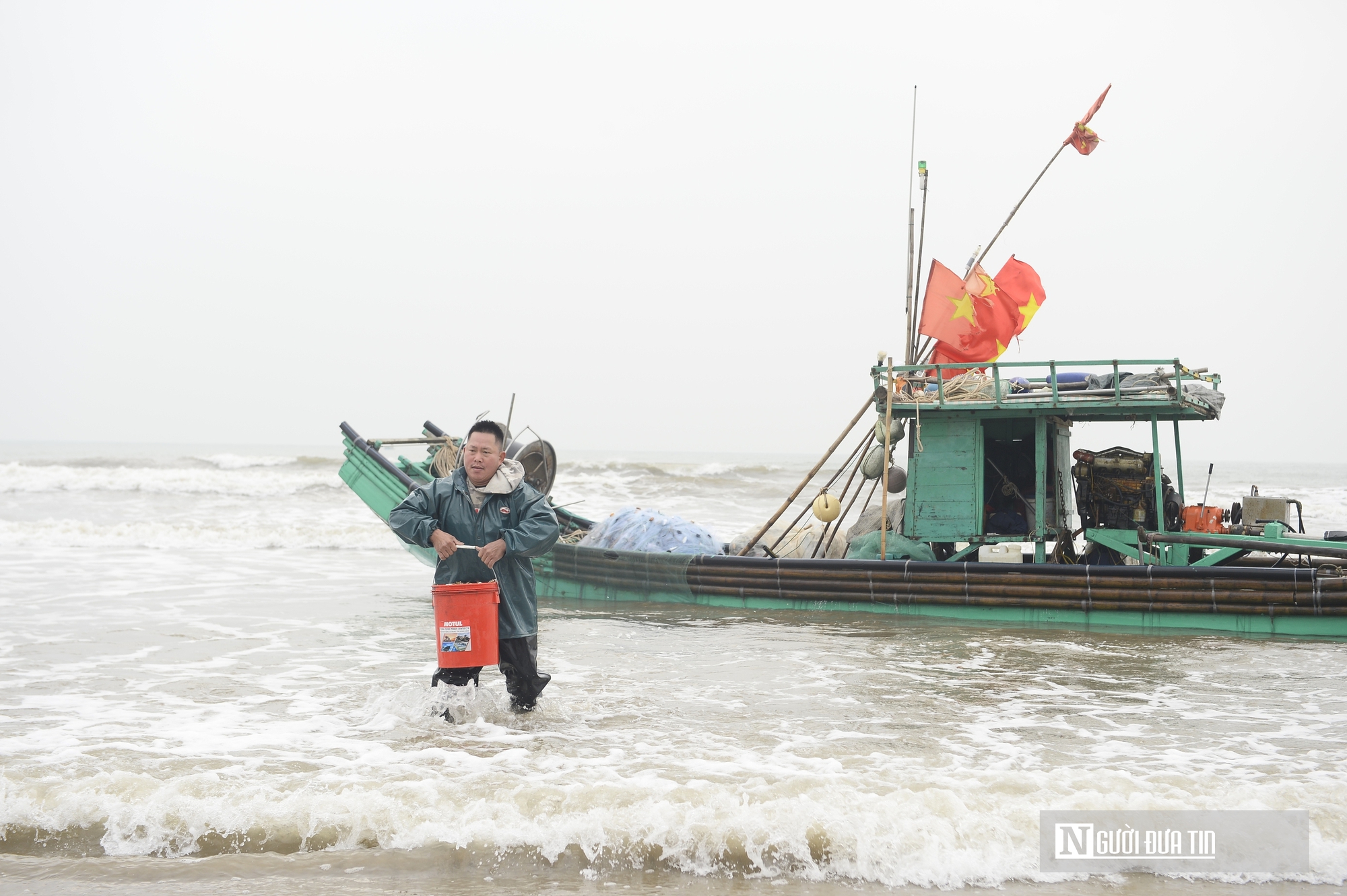 Ngư d&acirc;n vươn khơi h&aacute;i lộc biển đầu năm, mang về thuyền đầy t&ocirc;m, c&aacute;- Ảnh 2.