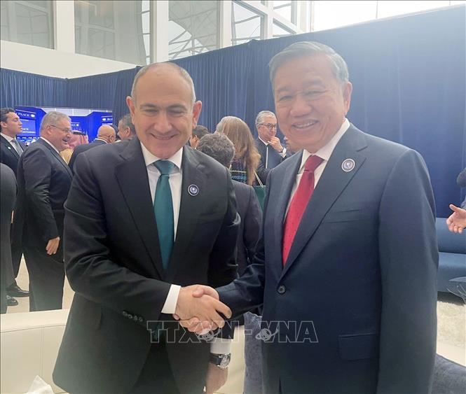 Tổng Bí thư Tô Lâm gặp lãnh đạo các nước nhân dịp tham dự cuộc họp khai mạc Hội đồng Hòa bình về Gaza- Ảnh 3. Tổng Bí thư Tô Lâm gặp lãnh đạo các nước nhân dịp tham dự cuộc họp khai mạc Hội đồng Hòa bình về Gaza- Ảnh 3.