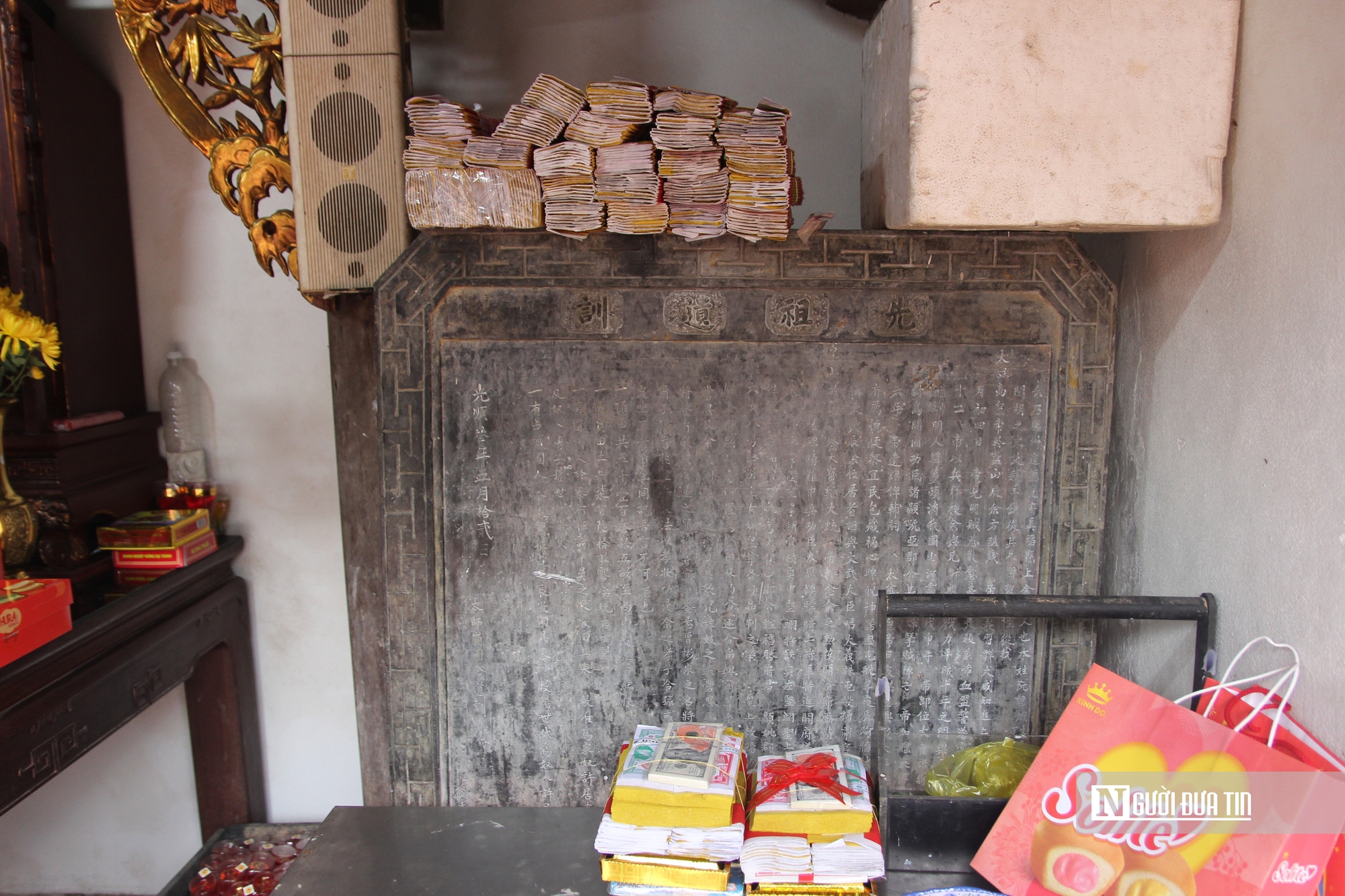 V&atilde;n cảnh ng&ocirc;i đền c&oacute; c&ocirc;ng tr&igrave;nh nghệ thuật kiến tr&uacute;c mỹ lệ gần 600 tuổi xứ Nghệ - Ảnh 9.