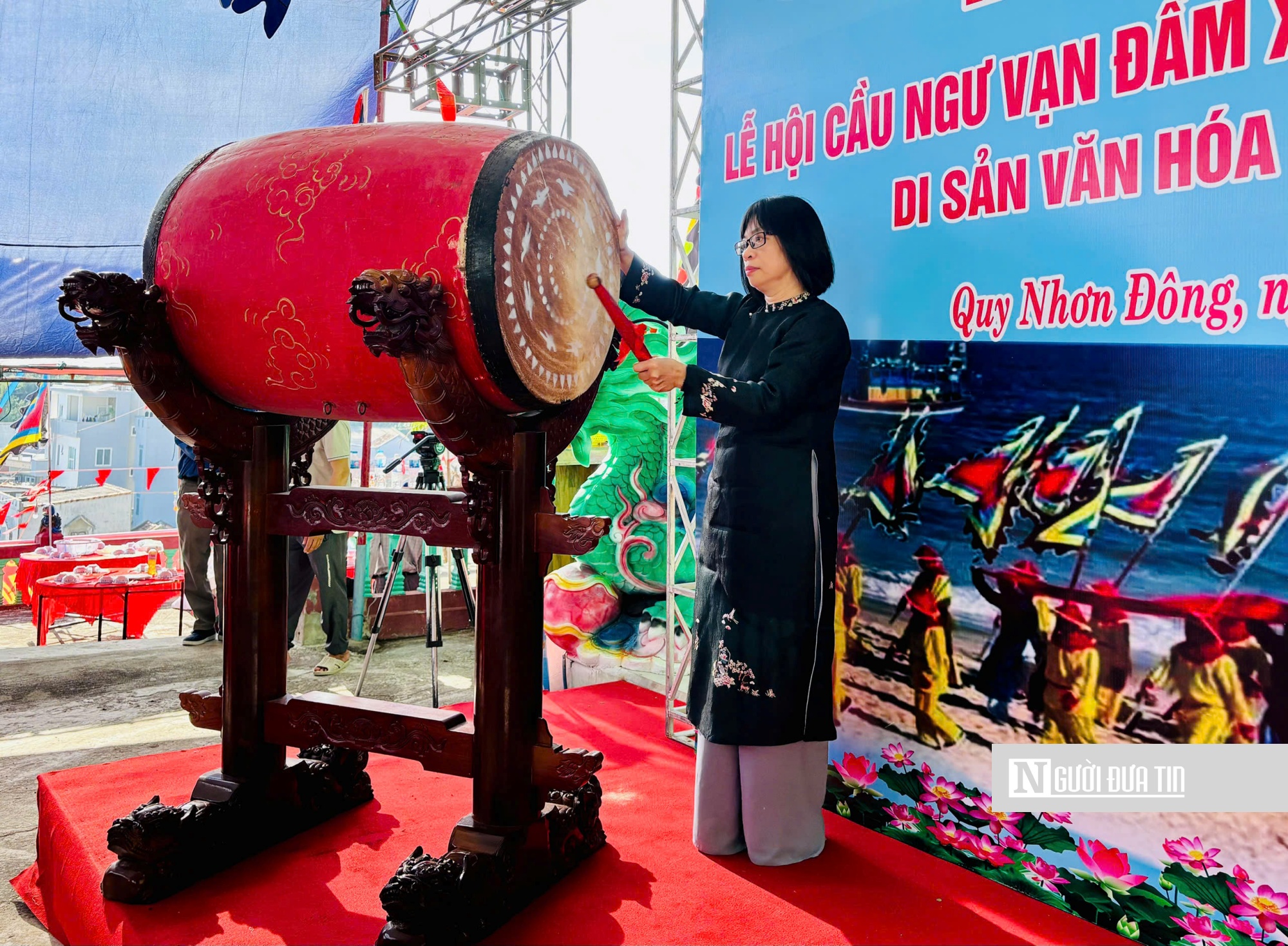 Rộn ràng lễ hội cầu ngư 200 năm tuổi ở Nhơn Lý - Ảnh 3.