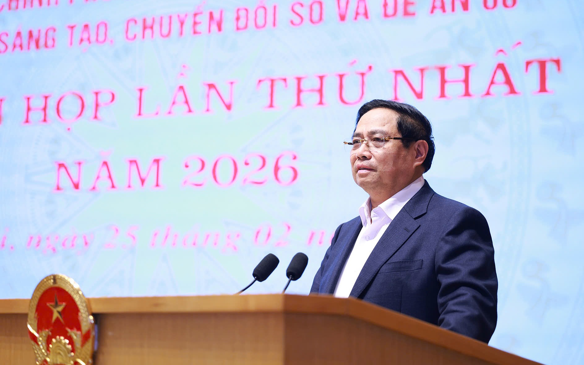 Thủ tướng Phạm Minh Chính chủ trì phiên họp đầu năm 2026 về khoa học công nghệ và chuyển đổi số