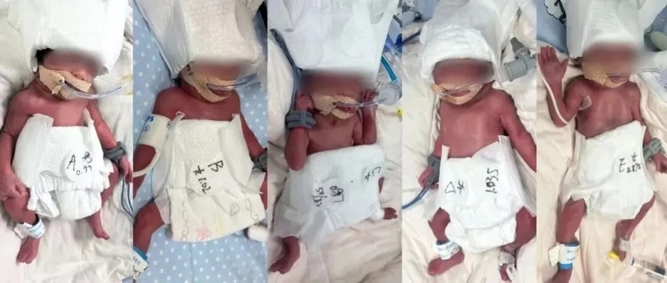 Người phụ nữ 24 tuổi sinh 5 hiếm gặp- Ảnh 1. Người phụ nữ 24 tuổi sinh 5 hiếm gặp- Ảnh 1.