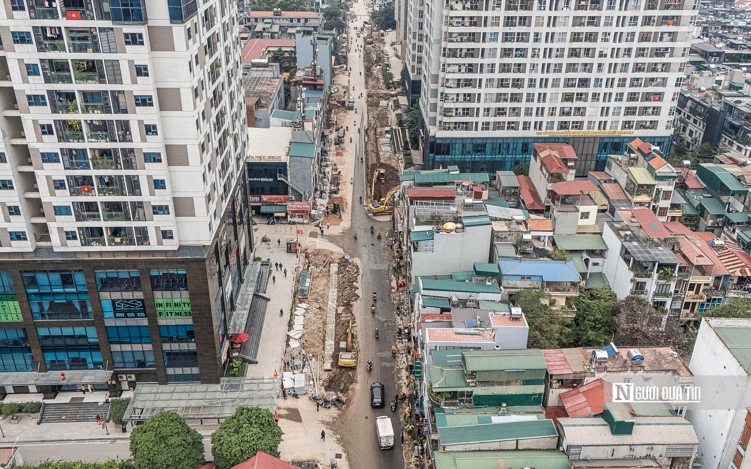 H&agrave; Nội: &Igrave; ạch thi c&ocirc;ng tuyến đường gần 1km những ng&agrave;y cận Tết- Ảnh 1.