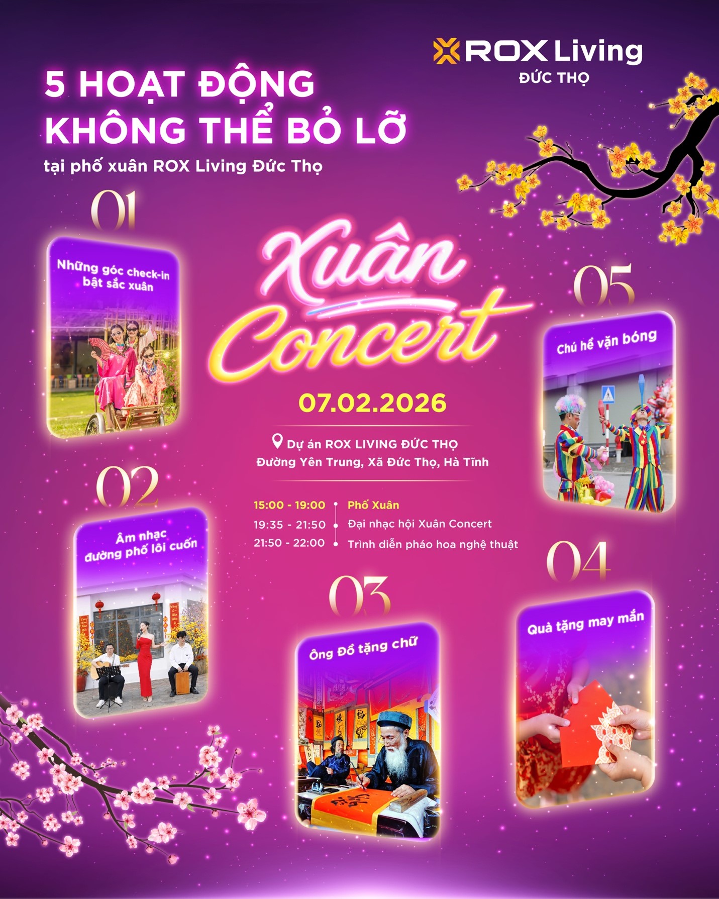 ROX Living Đức Thọ mở màn năm 2026 bằng Nhạc hội Xuân Concert, đặt dấu ấn khu đô thị cao cấp tiên phong tại Đức Thọ - Ảnh 2.