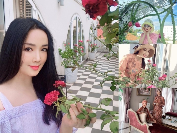 Hoa hậu "34 năm không có người kế vị" trang hoàng biệt thự 1.000m2 đón tết Bính Ngọ- Ảnh 7.