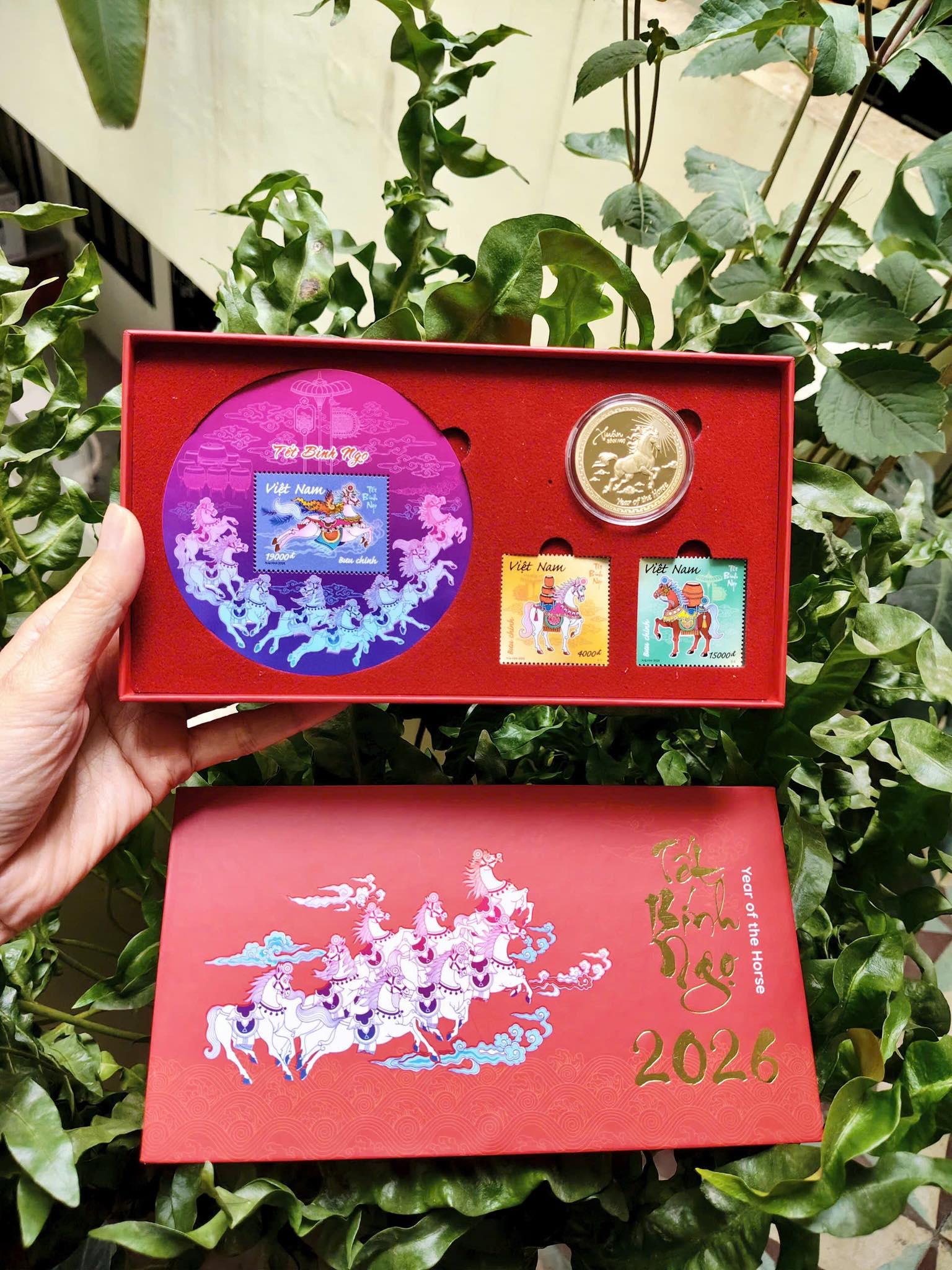 Phát hành tem "Tết Bính Ngọ" và xu "Nhật Mã Phi Vân" chào Xuân 2026 - Ảnh 3.