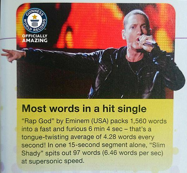 6 phút 4 giây làm nên lịch sử: Kỷ lục Guinness gây choáng của Eminem khiến thế giới rap “nín thở” - Ảnh 2.