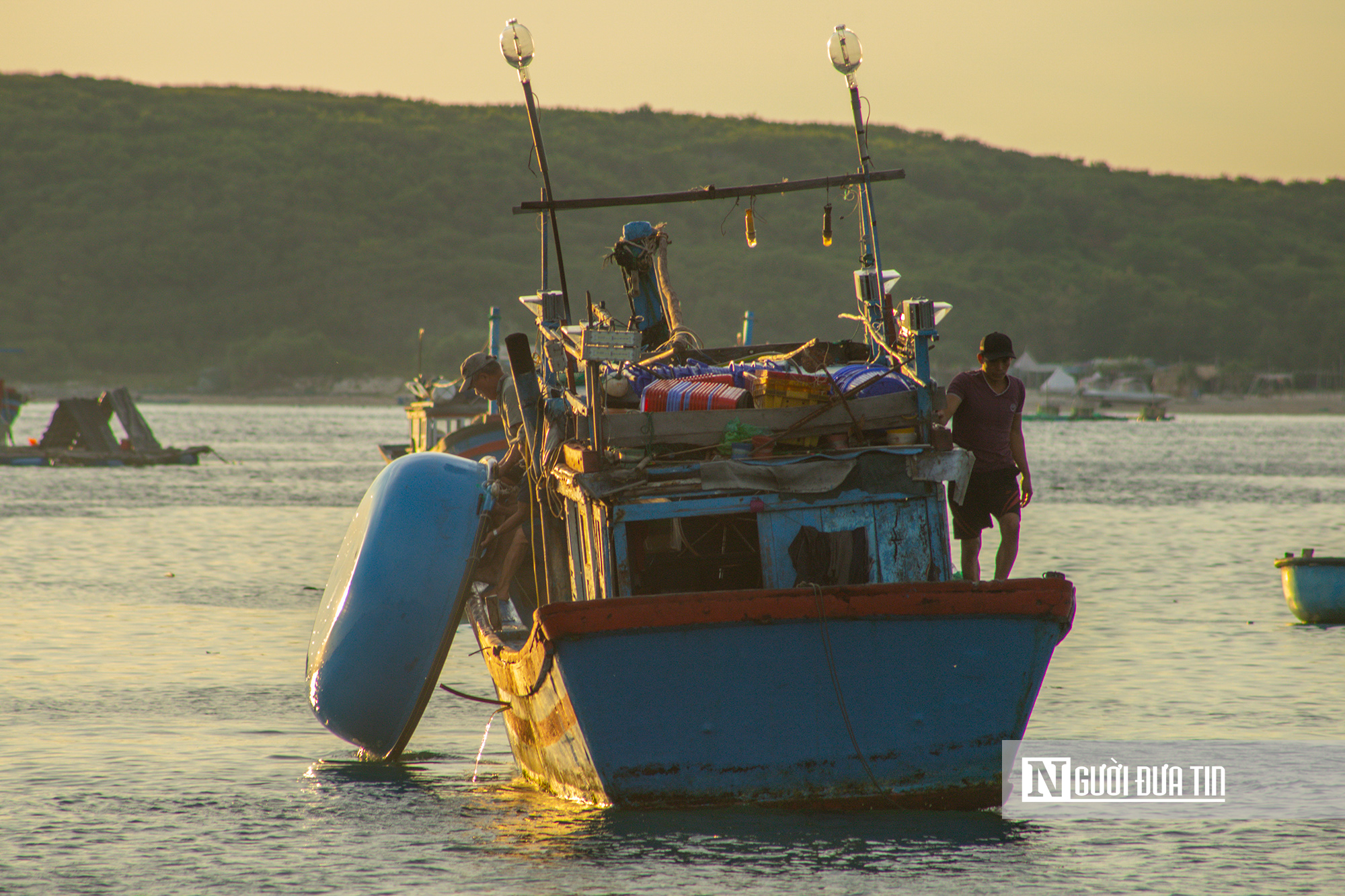 Trong đ&egrave;n c&acirc;u mực xuy&ecirc;n đ&ecirc;m, ngư d&acirc;n Đắk Lắk thu tiền triệu đồng- Ảnh 4.