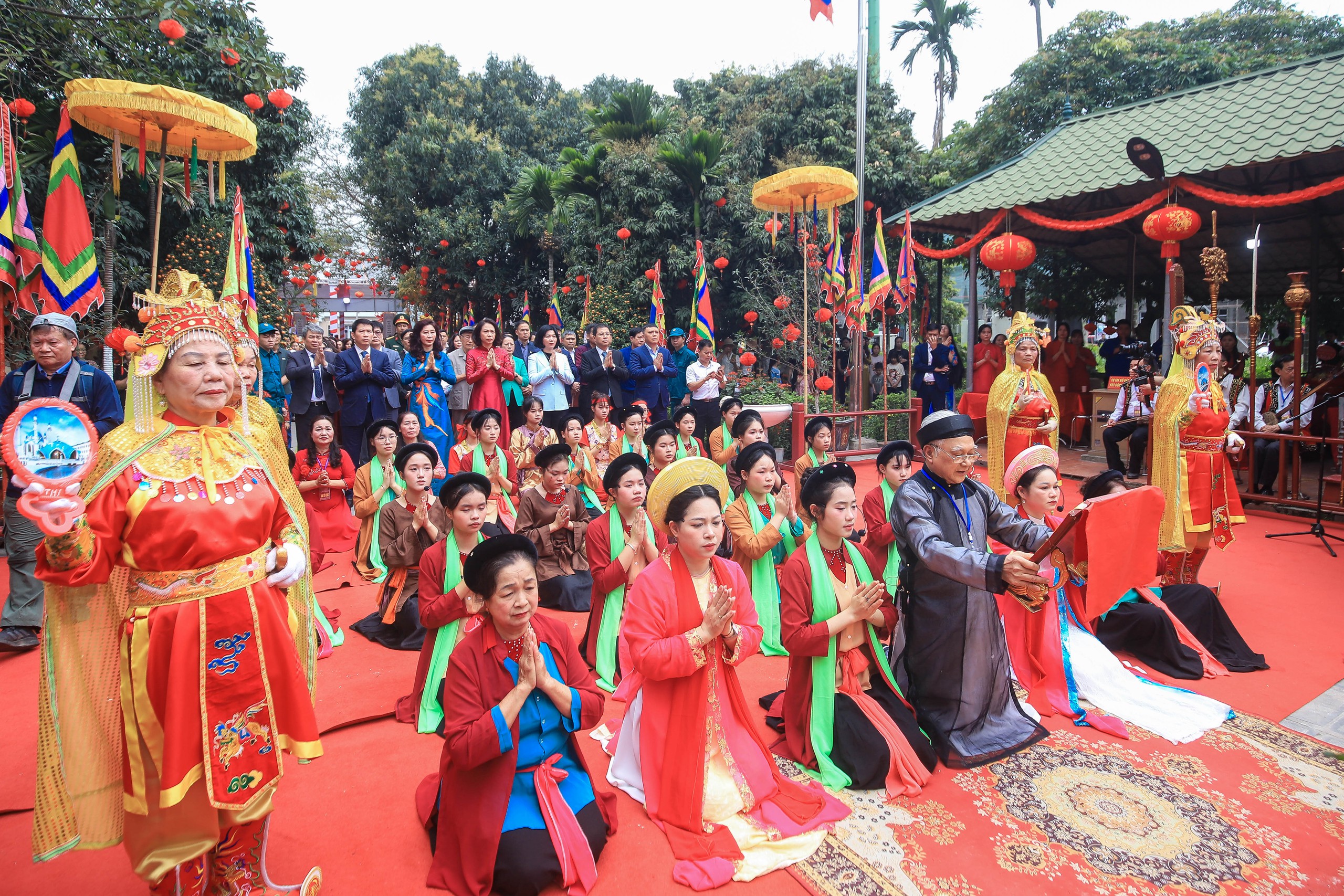 H&agrave; Nội: Hội h&aacute;t Ch&egrave;o t&agrave;u Tổng Gối l&agrave; di sản văn ho&aacute; phi vật thể quốc gia- Ảnh 3.