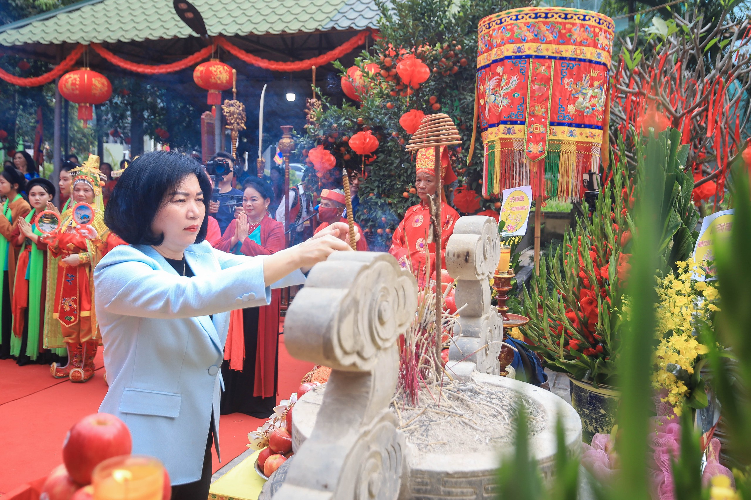 H&agrave; Nội: Hội h&aacute;t Ch&egrave;o t&agrave;u Tổng Gối l&agrave; di sản văn ho&aacute; phi vật thể quốc gia- Ảnh 4.