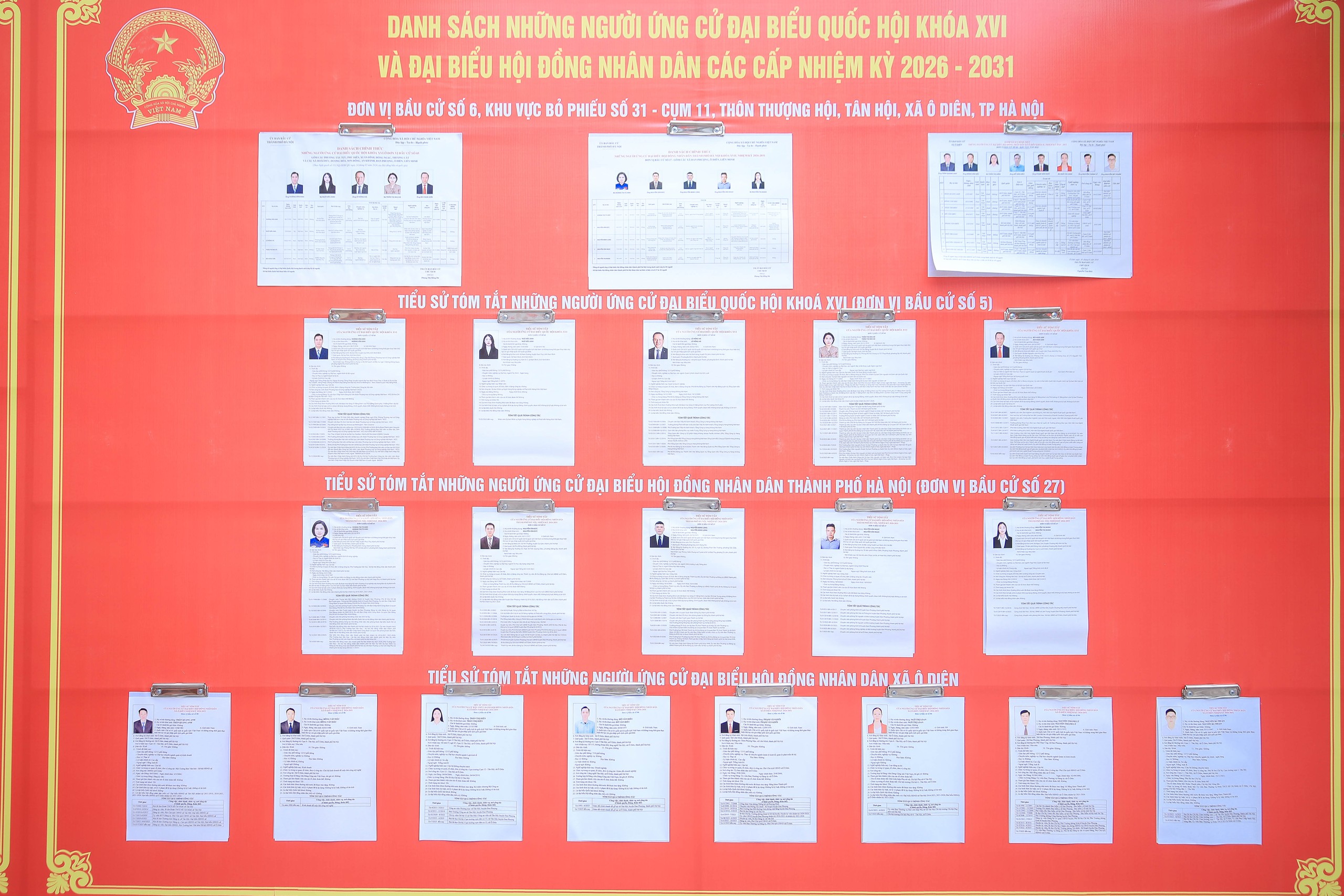 Chủ tịch Ủy ban Bầu cử Tp.H&agrave; Nội kiểm tra c&ocirc;ng t&aacute;c chuẩn bị bầu cử tại x&atilde; &Ocirc; Di&ecirc;n- Ảnh 6.