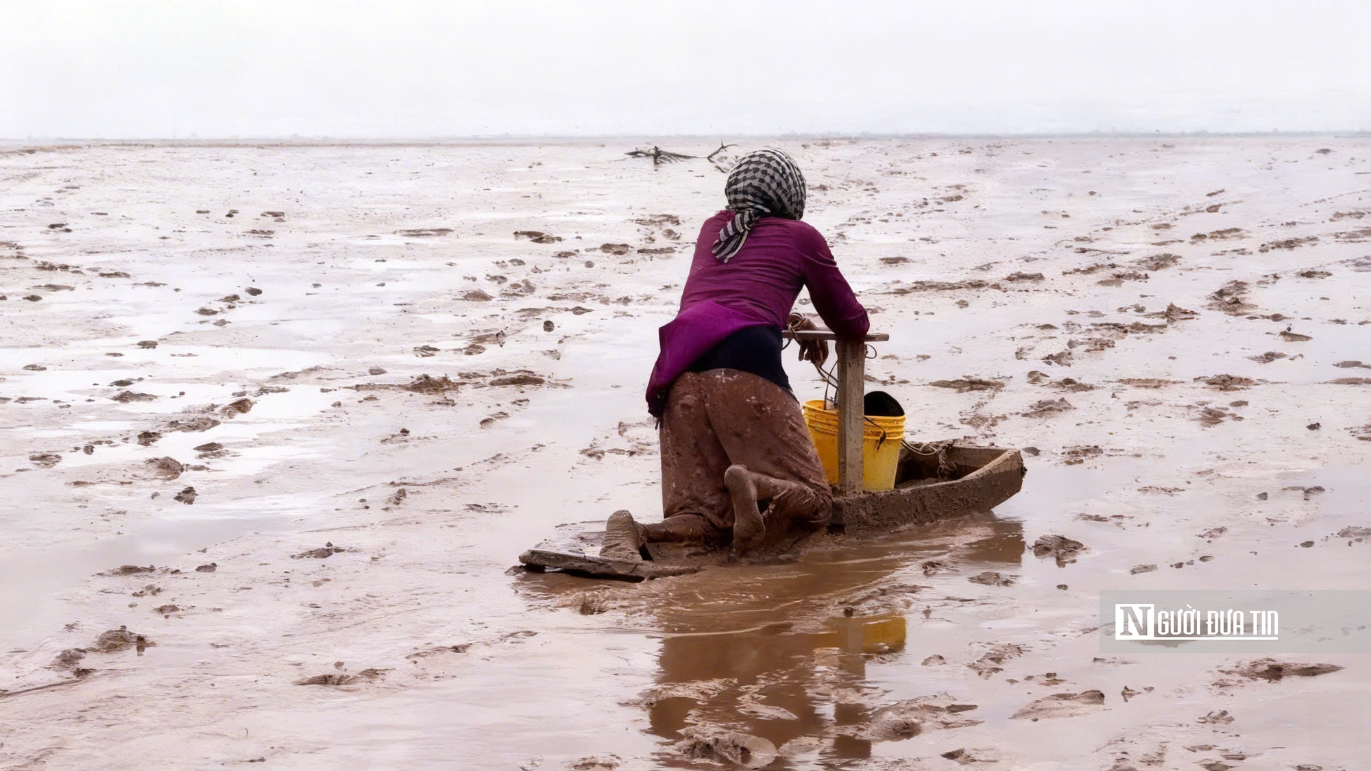 Độc đáo nghề “chạy mong” trên bãi bồi ven biển Mỏ Ó- Ảnh 8.