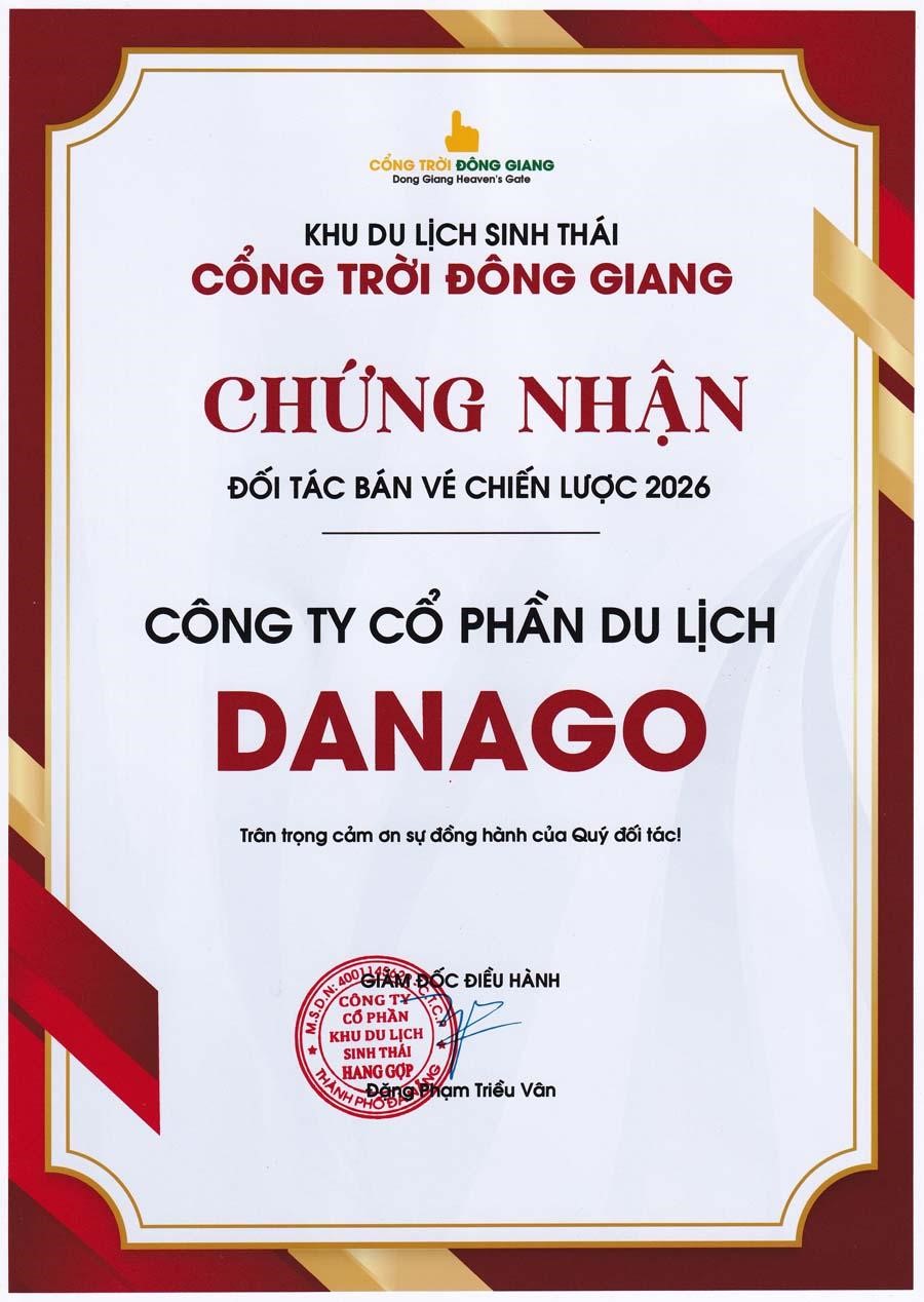 Cổng Trời Đông Giang trao chứng nhận đối tác chiến lược duy nhất cho DANAGO - Ảnh 4.