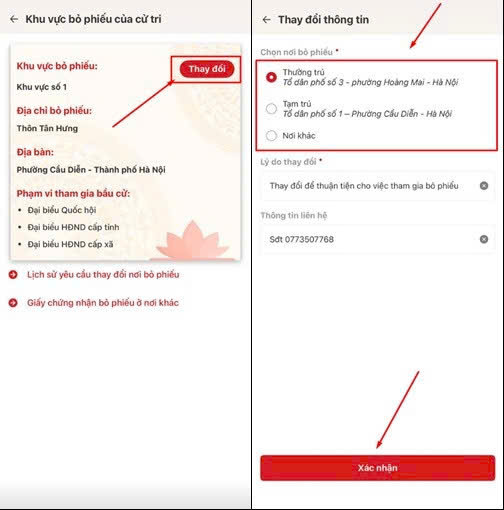 Hướng dẫn tra cứu địa điểm bỏ phiếu, cách đổi nơi bỏ phiếu bầu cử trên VNeID- Ảnh 2.