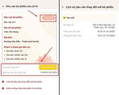 Hướng dẫn tra cứu địa điểm bỏ phiếu, cách đổi nơi bỏ phiếu bầu cử trên VNeID- Ảnh 6.