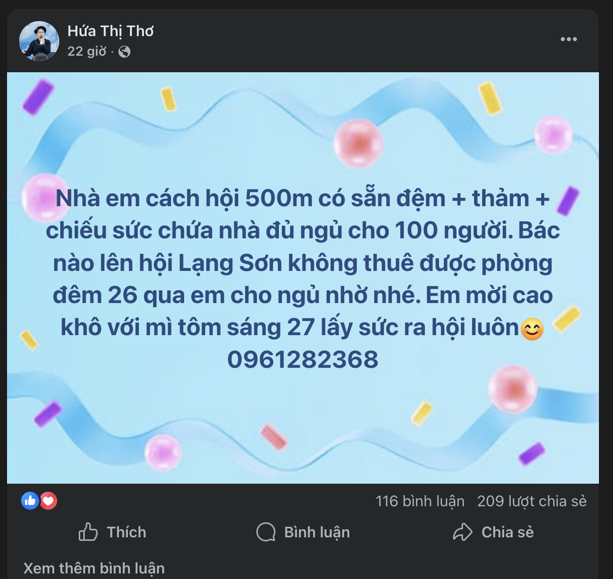 Lạng Sơn “cháy” phòng mùa lễ hội, người dân mở cửa đón khách miễn phí - Ảnh 2.