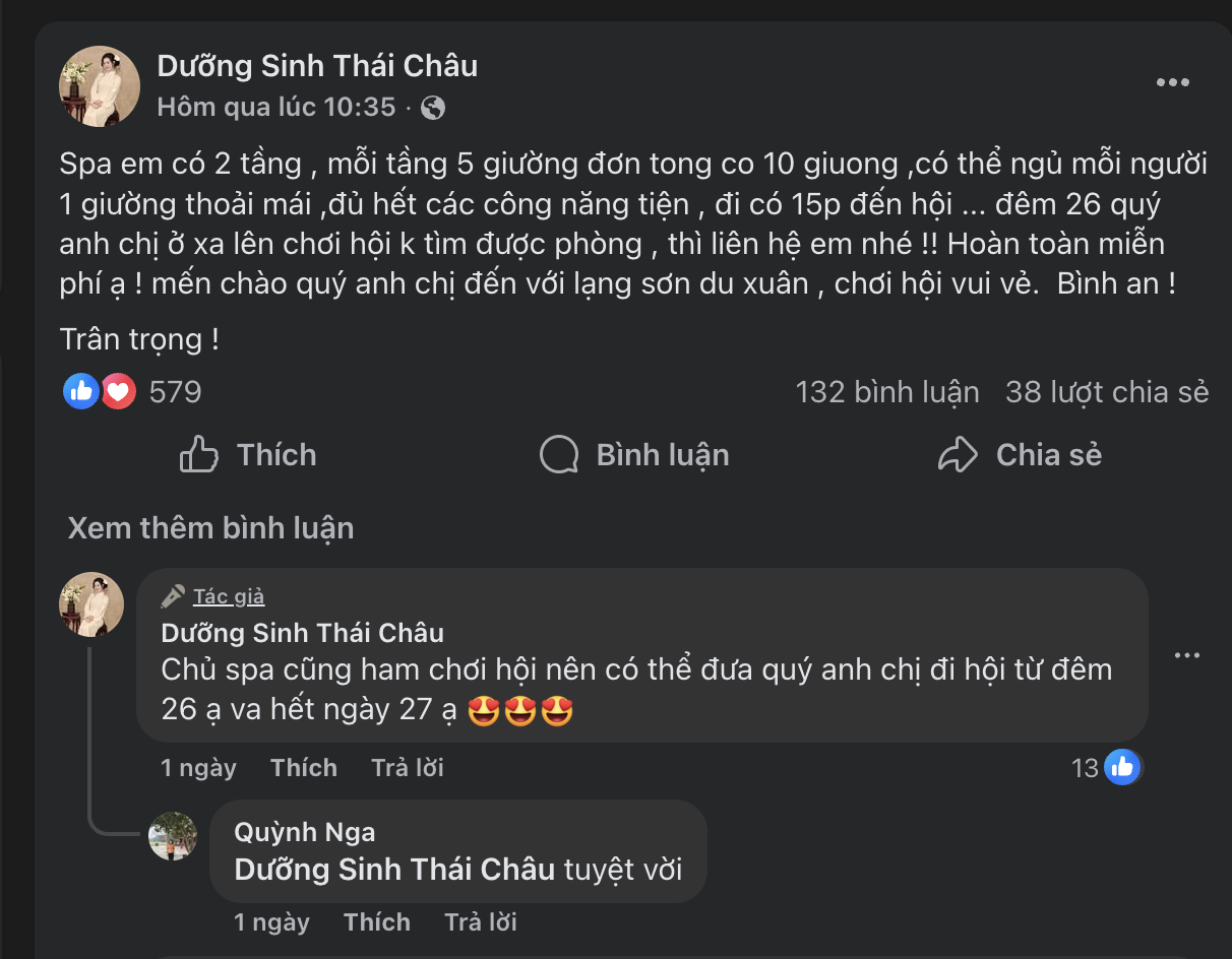 Lạng Sơn “cháy” phòng mùa lễ hội, người dân mở cửa đón khách miễn phí - Ảnh 4.