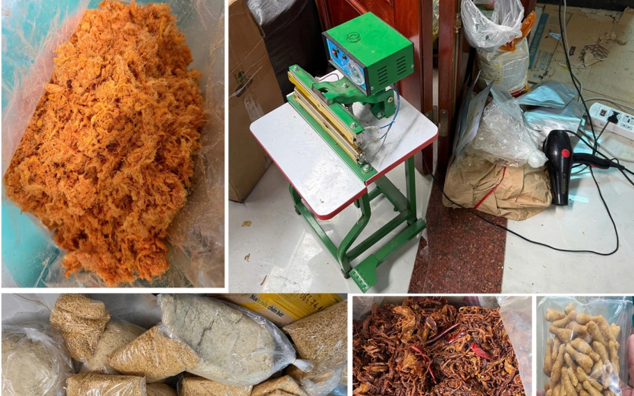 Thanh Hóa thu giữ gần 2 tấn ruốc gà, lợn không rõ nguồn gốc, hàng trăm sản phẩm vi phạm