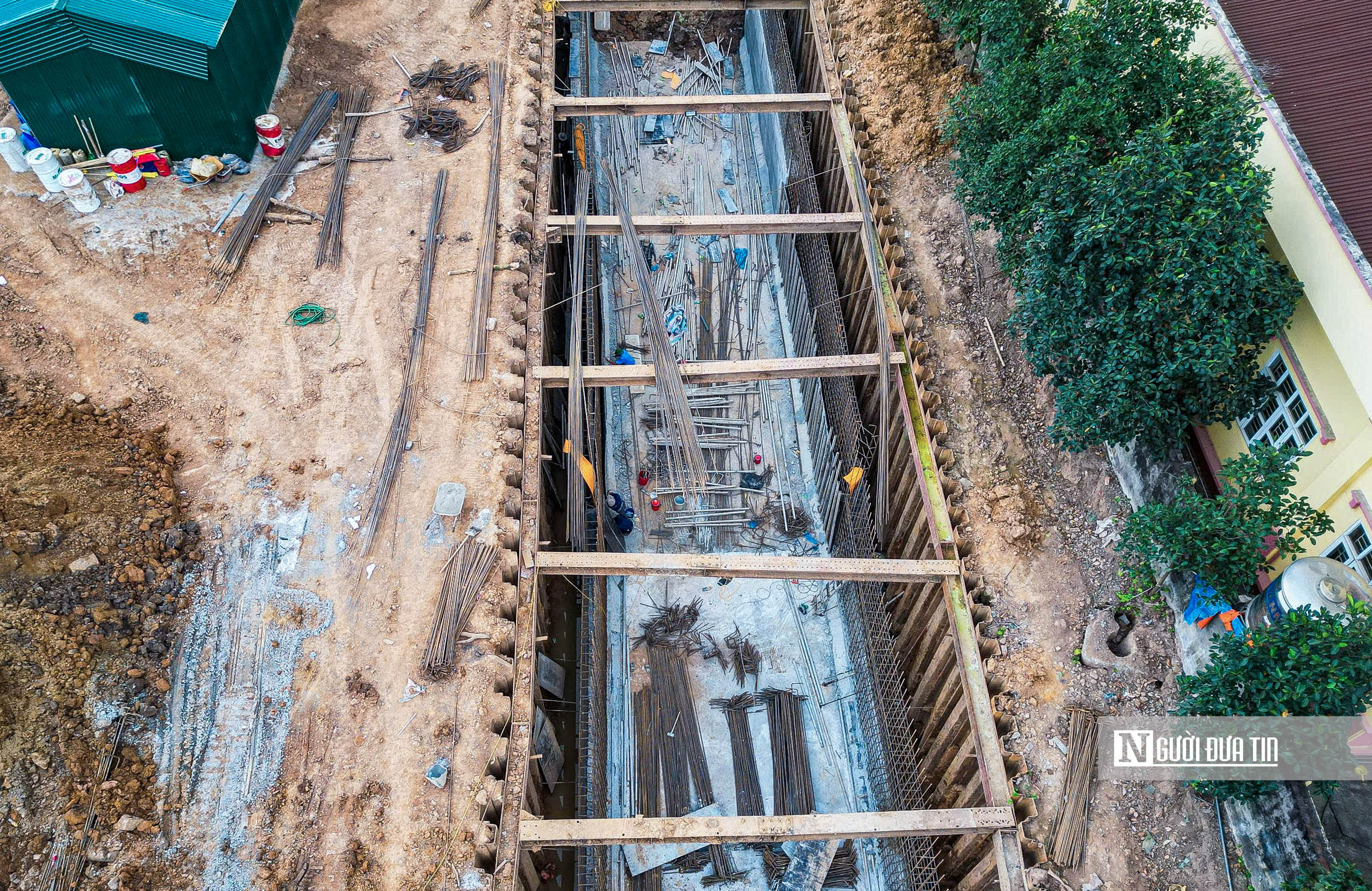 Cận cảnh c&ocirc;ng tr&igrave;nh chống ngập khẩn cấp trị gi&aacute; gần 1.000 tỷ đồng ở H&agrave; Nội- Ảnh 6.