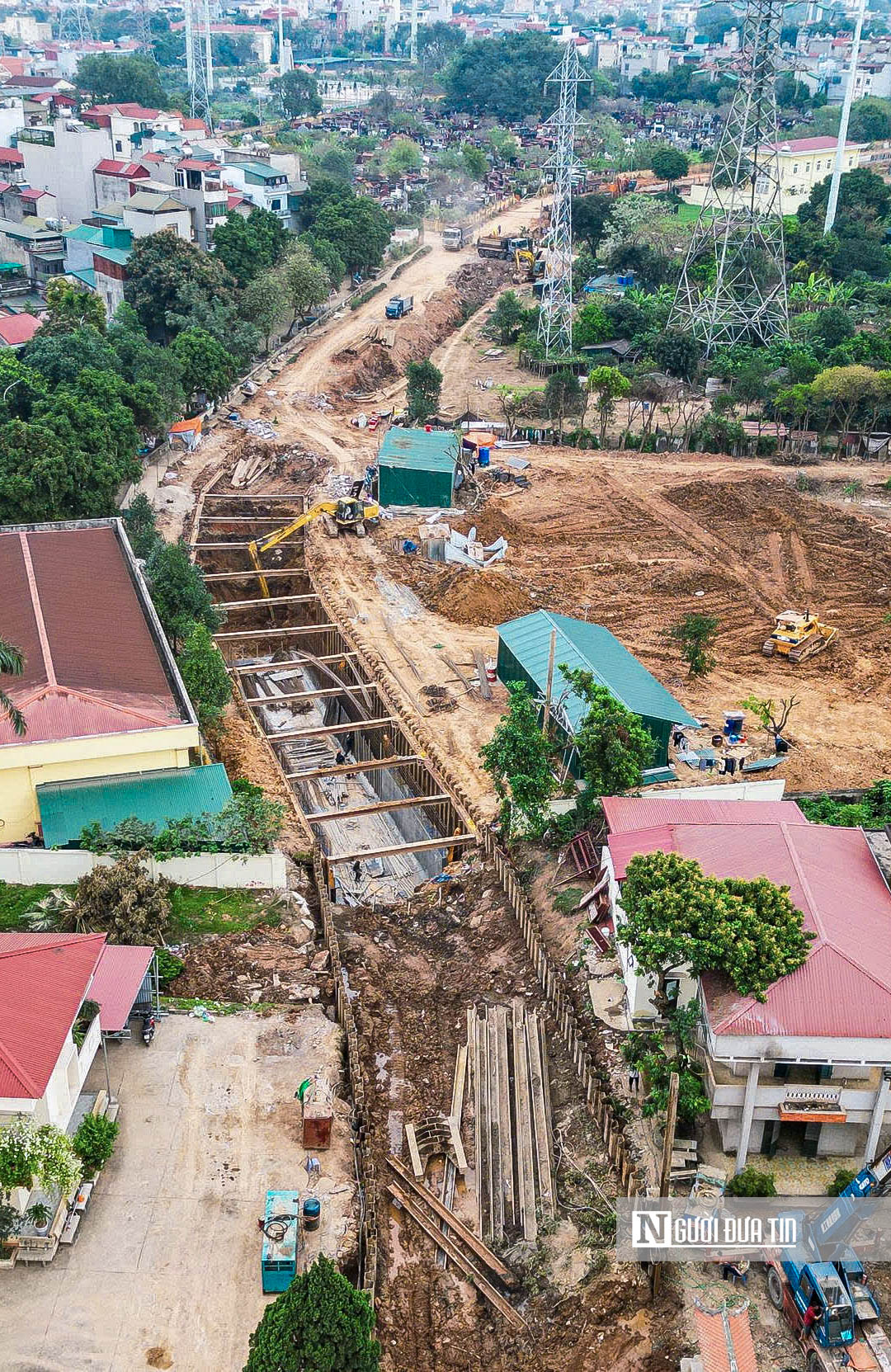 Cận cảnh c&ocirc;ng tr&igrave;nh chống ngập khẩn cấp trị gi&aacute; gần 1.000 tỷ đồng ở H&agrave; Nội- Ảnh 4.