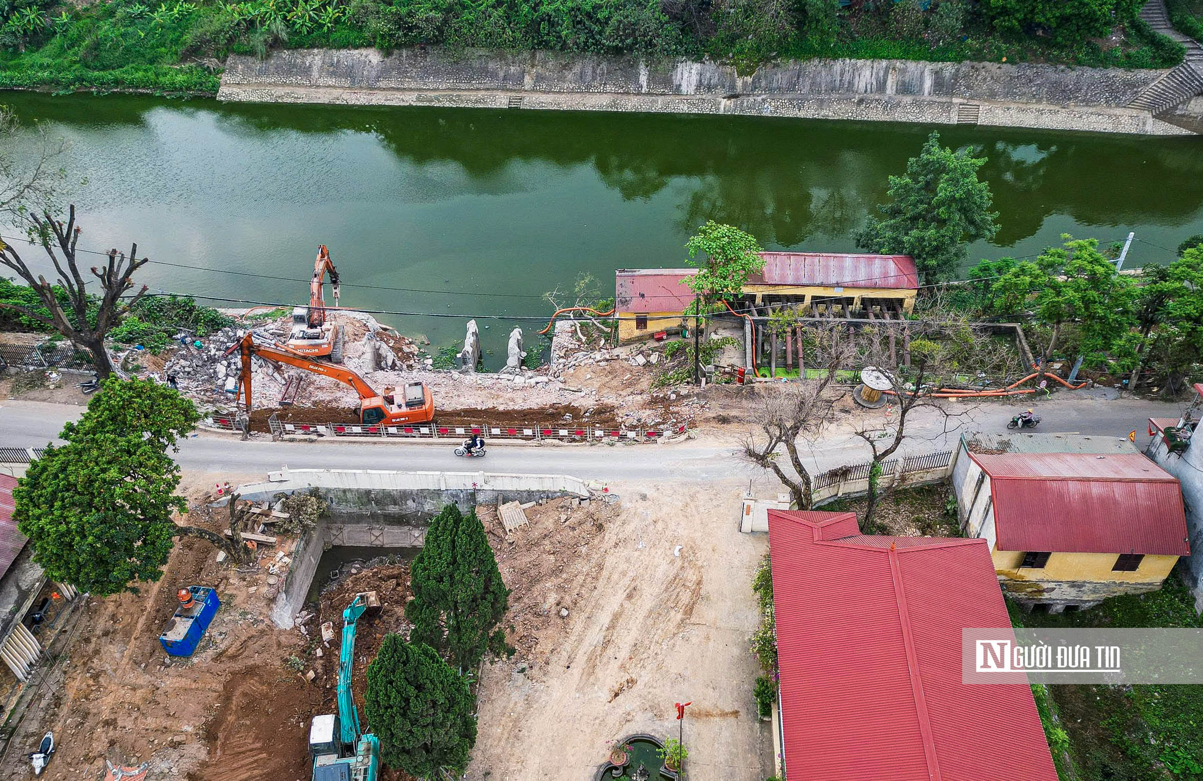 Cận cảnh c&ocirc;ng tr&igrave;nh chống ngập khẩn cấp trị gi&aacute; gần 1.000 tỷ đồng ở H&agrave; Nội- Ảnh 10.