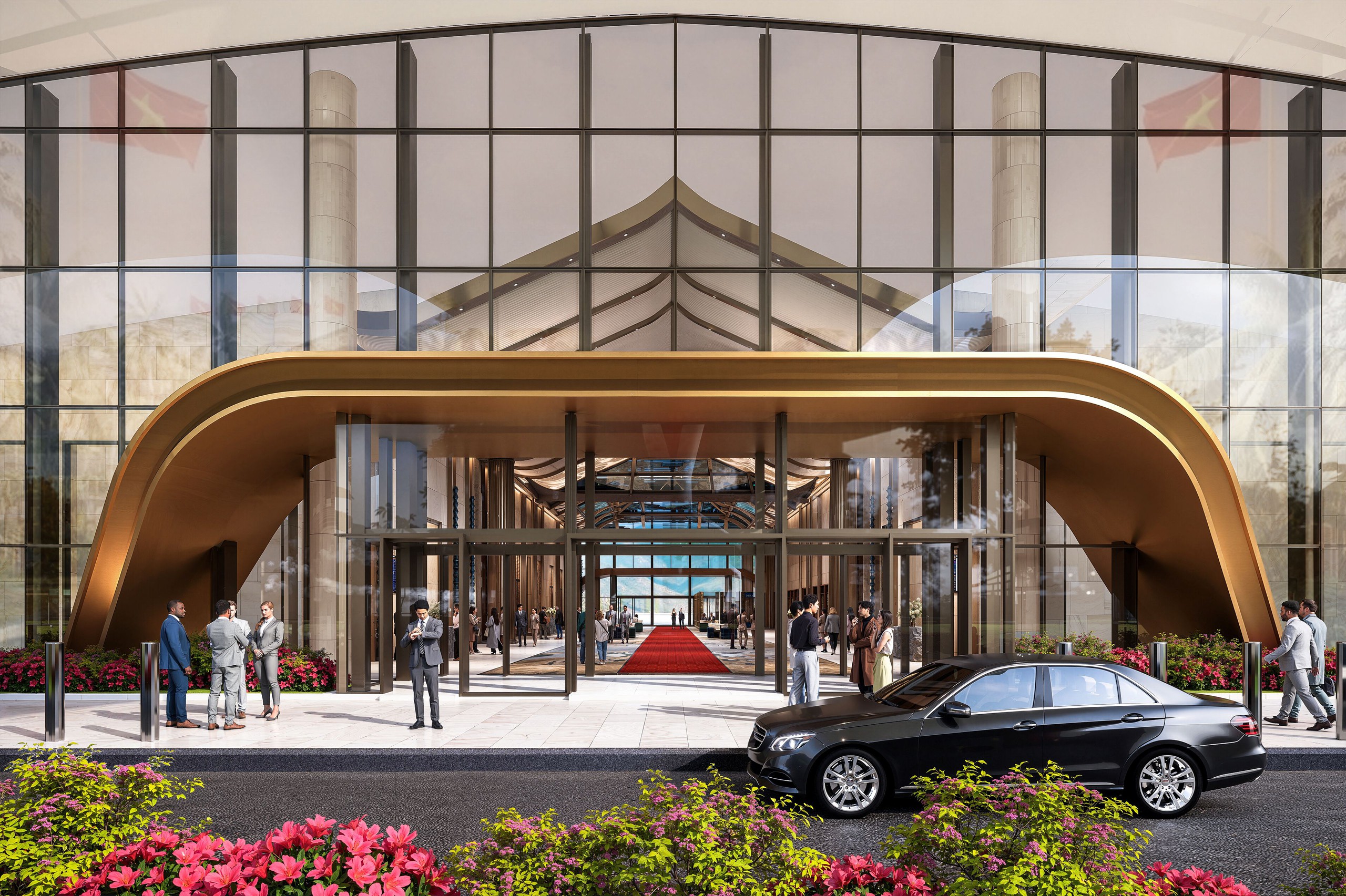 Cận cạnh thiết kế nh&agrave; ga VIP của s&acirc;n bay Ph&uacute; Quốc sẽ phục vụ APEC 2027 - Ảnh 2.