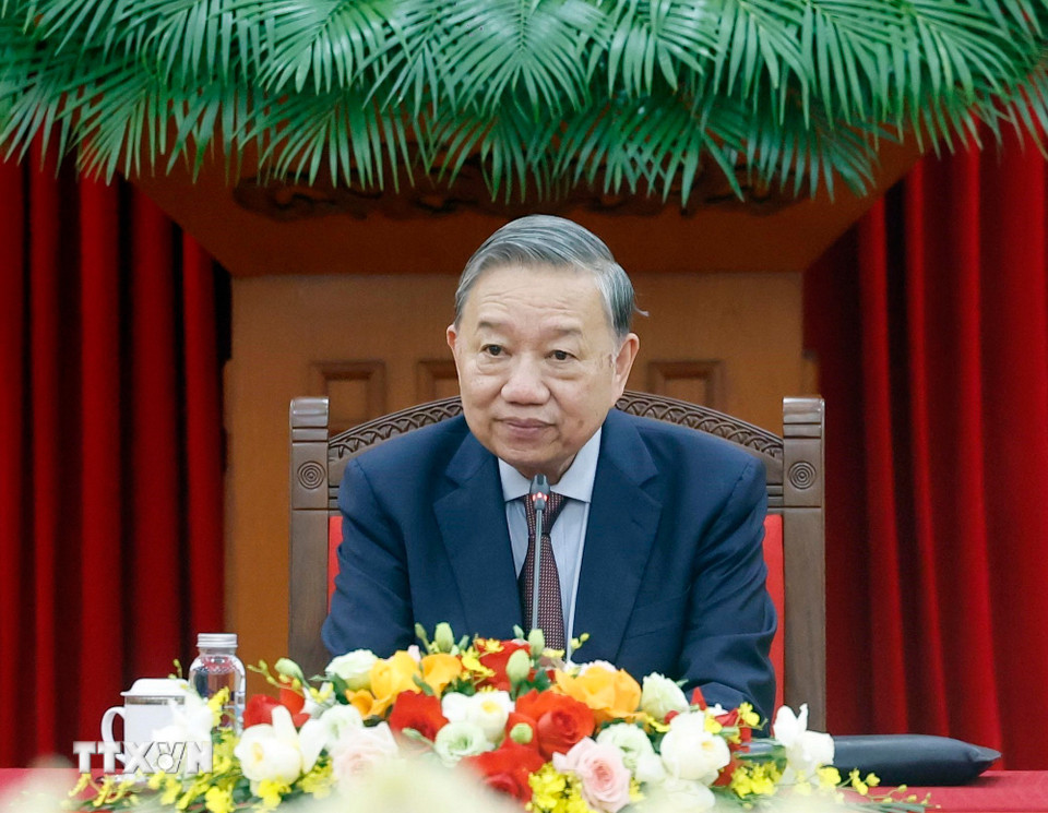 Tổng Bí thư Tô Lâm tiếp 3 Bộ trưởng Ngoại giao, Quốc phòng, Công an Trung Quốc - Ảnh 3.