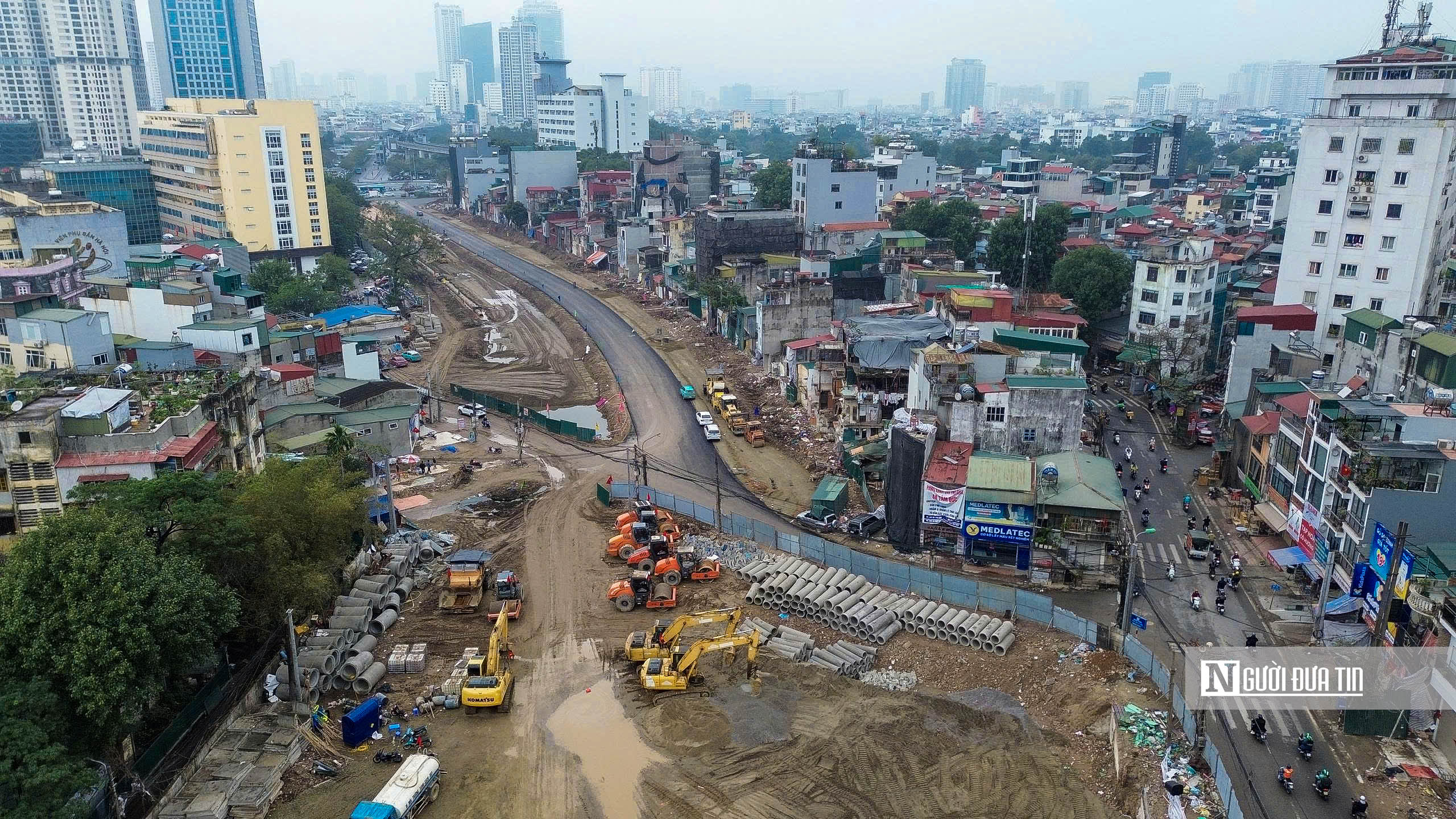 H&agrave; Nội: Đoạn đường Voi Phục - Ho&agrave;ng Cầu lộ diện sau 3 th&aacute;ng thi c&ocirc;ng - Ảnh 10.