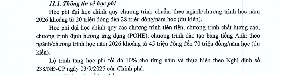 Tuyển sinh 2026: Học ph&iacute; đại học dự kiến bước v&agrave;o đợt tăng mới- Ảnh 1.