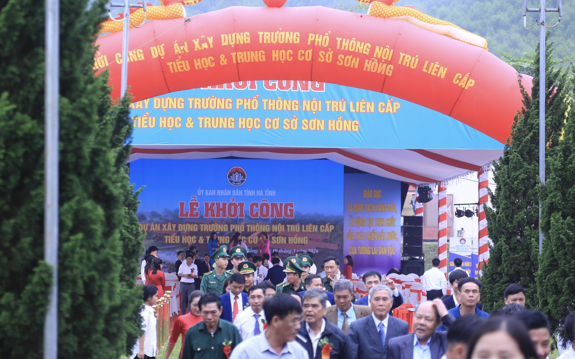 Hà Tĩnh khởi công loạt trường nội trú vùng biên, đầu tư hàng trăm tỷ đồng