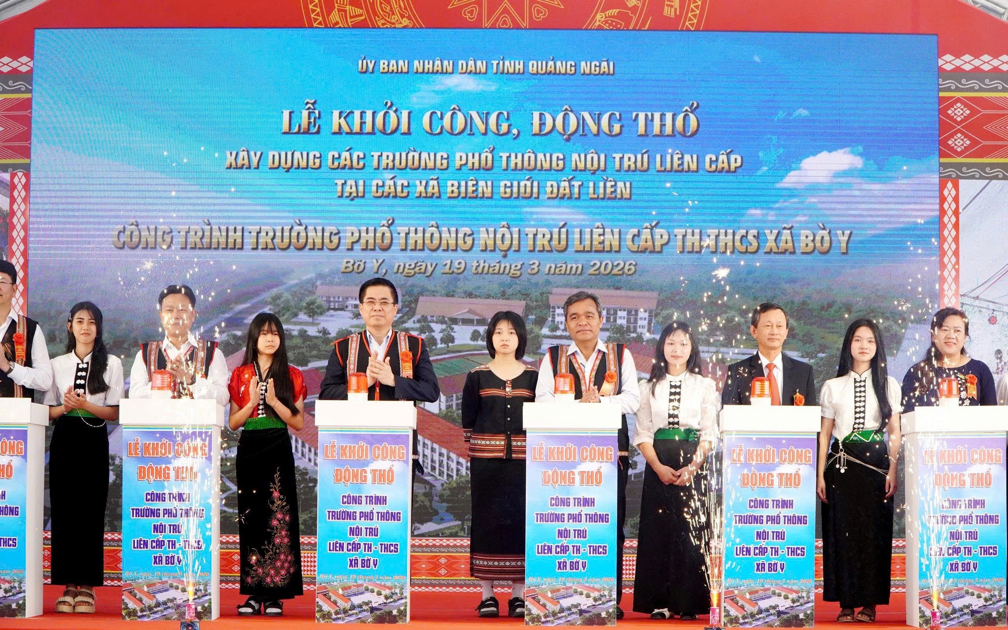 Quảng Ngãi đầu tư hơn 1.100 tỷ đồng xây trường nội trú vùng biên giới