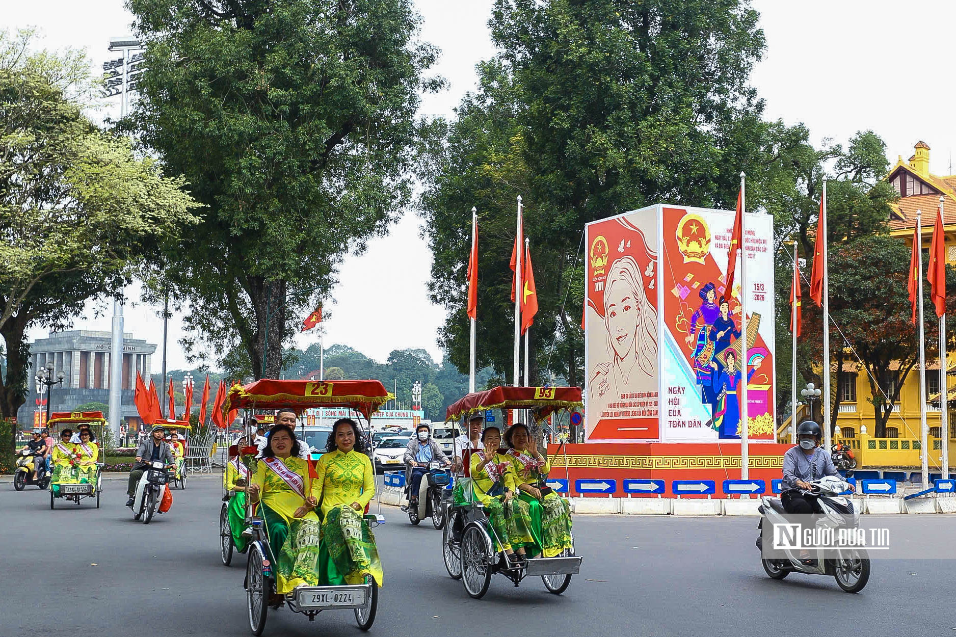 H&agrave; Nội trang ho&agrave;ng, sẵn s&agrave;ng cho ng&agrave;y hội to&agrave;n d&acirc;n đi bầu cử- Ảnh 7.