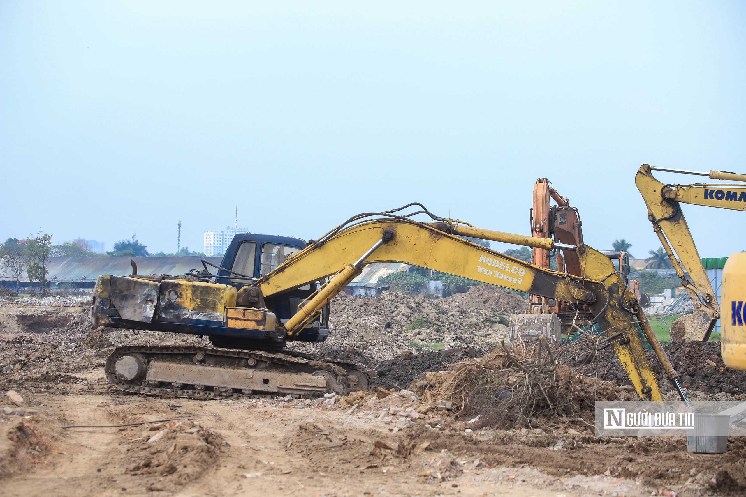 Bên trong đại công trường thi công hồ điều hoà rộng hơn 36ha ở Hà Nội- Ảnh 11. Bên trong đại công trường thi công hồ điều hoà rộng hơn 36ha ở Hà Nội- Ảnh 11.