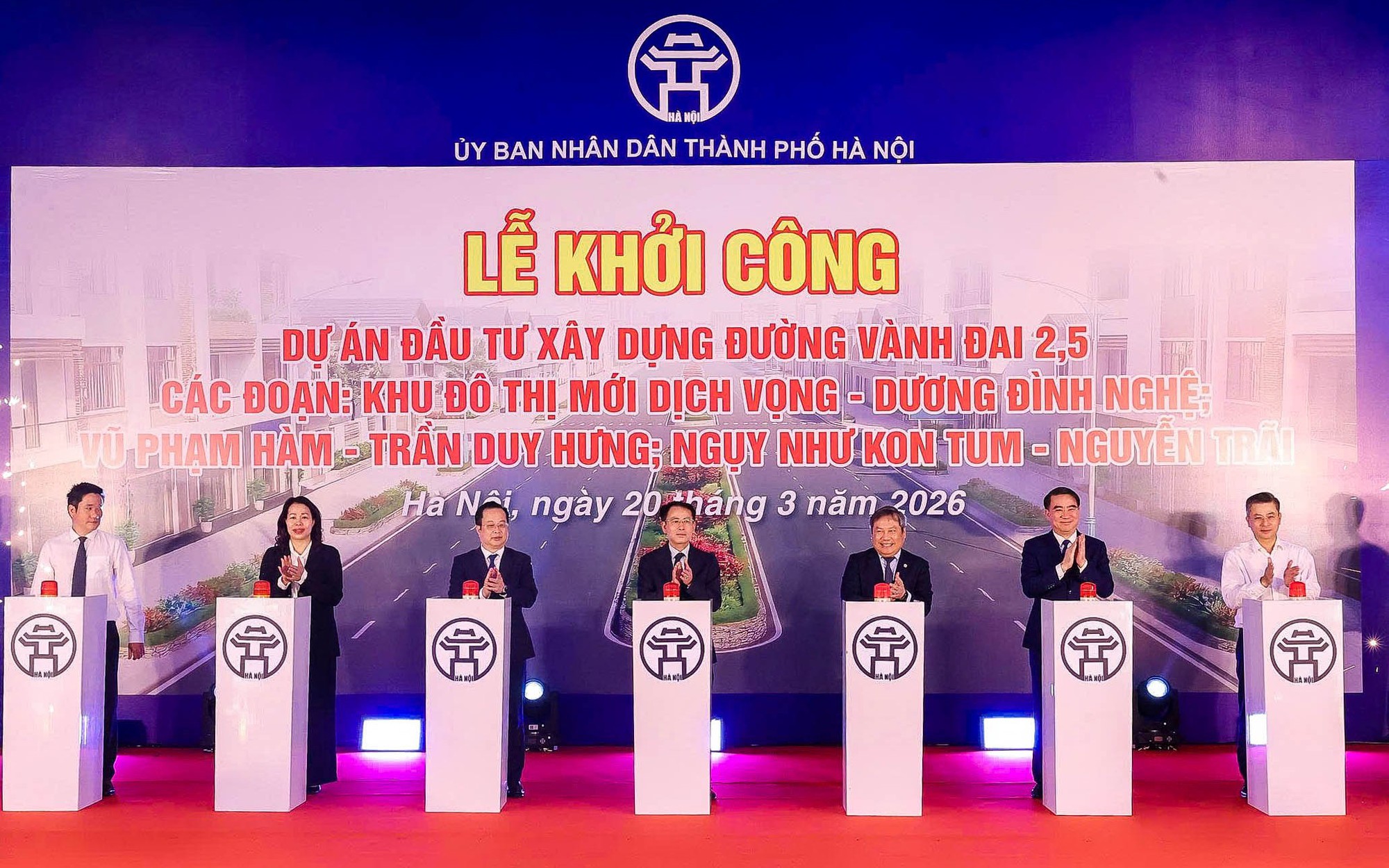 Hà Nội khởi công 3 đoạn Vành đai 2,5, đầu tư 8.400 tỷ đồng giải quyết ùn tắc