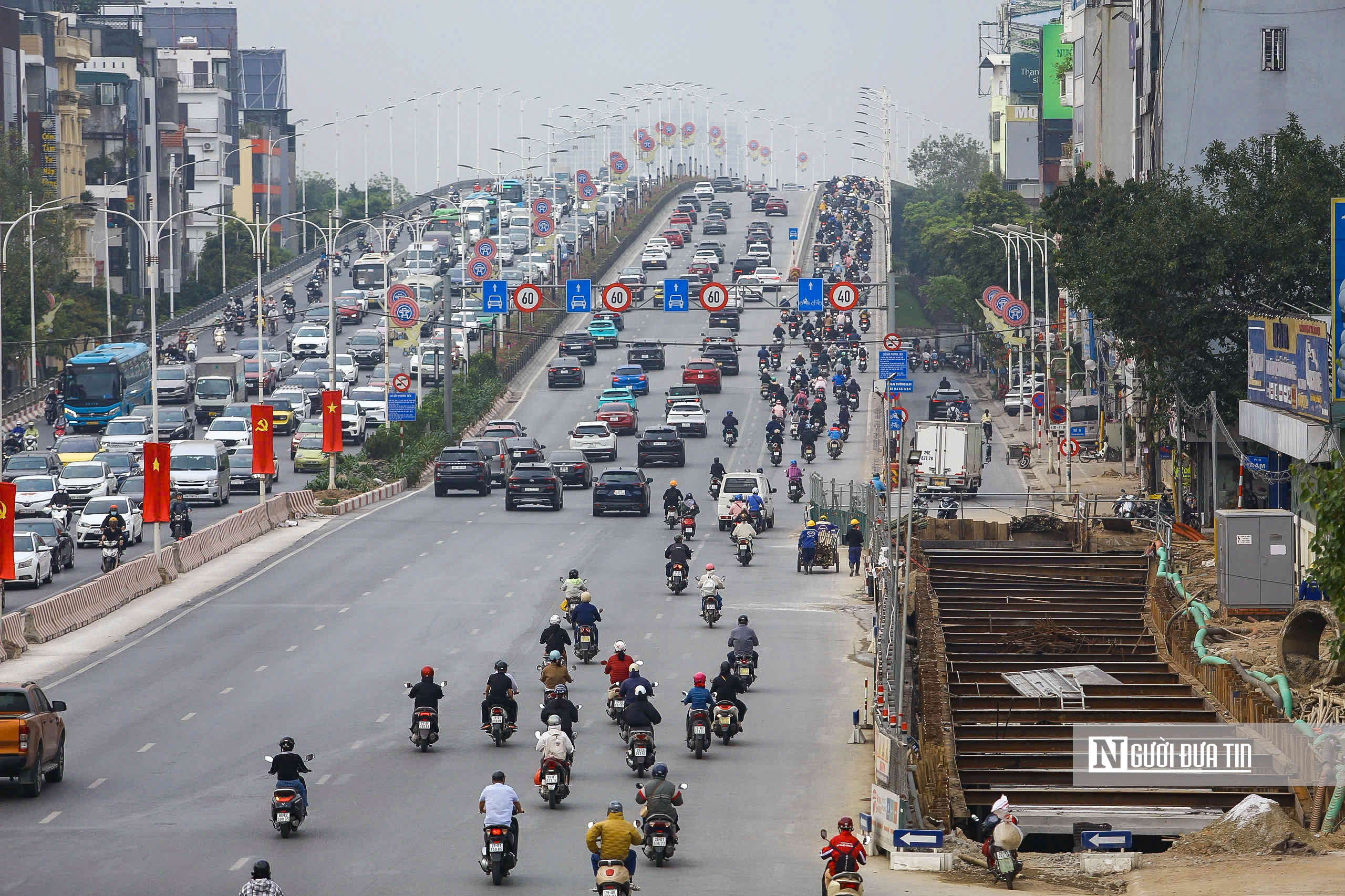 Hà Nội: Rào chắn thi công hầm chui tại nút giao Cổ Linh – Đàm Quang Trung - Ảnh 12.