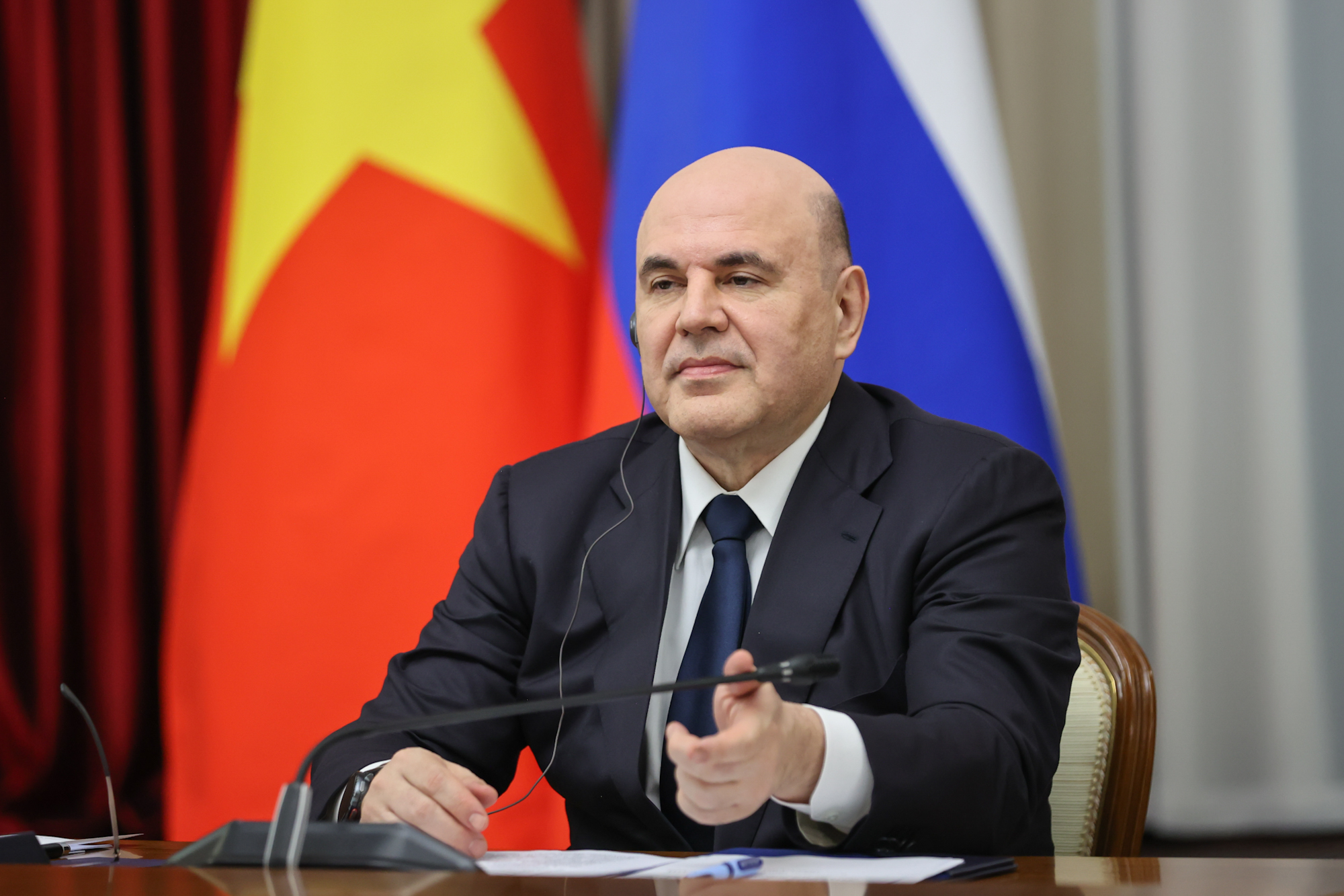 Thủ tướng Phạm Minh Chính hội đàm với Thủ tướng Liên bang Nga, chứng kiến ký các văn kiện hợp tác- Ảnh 5. Thủ tướng Phạm Minh Chính hội đàm với Thủ tướng Liên bang Nga, chứng kiến ký các văn kiện hợp tác- Ảnh 5.